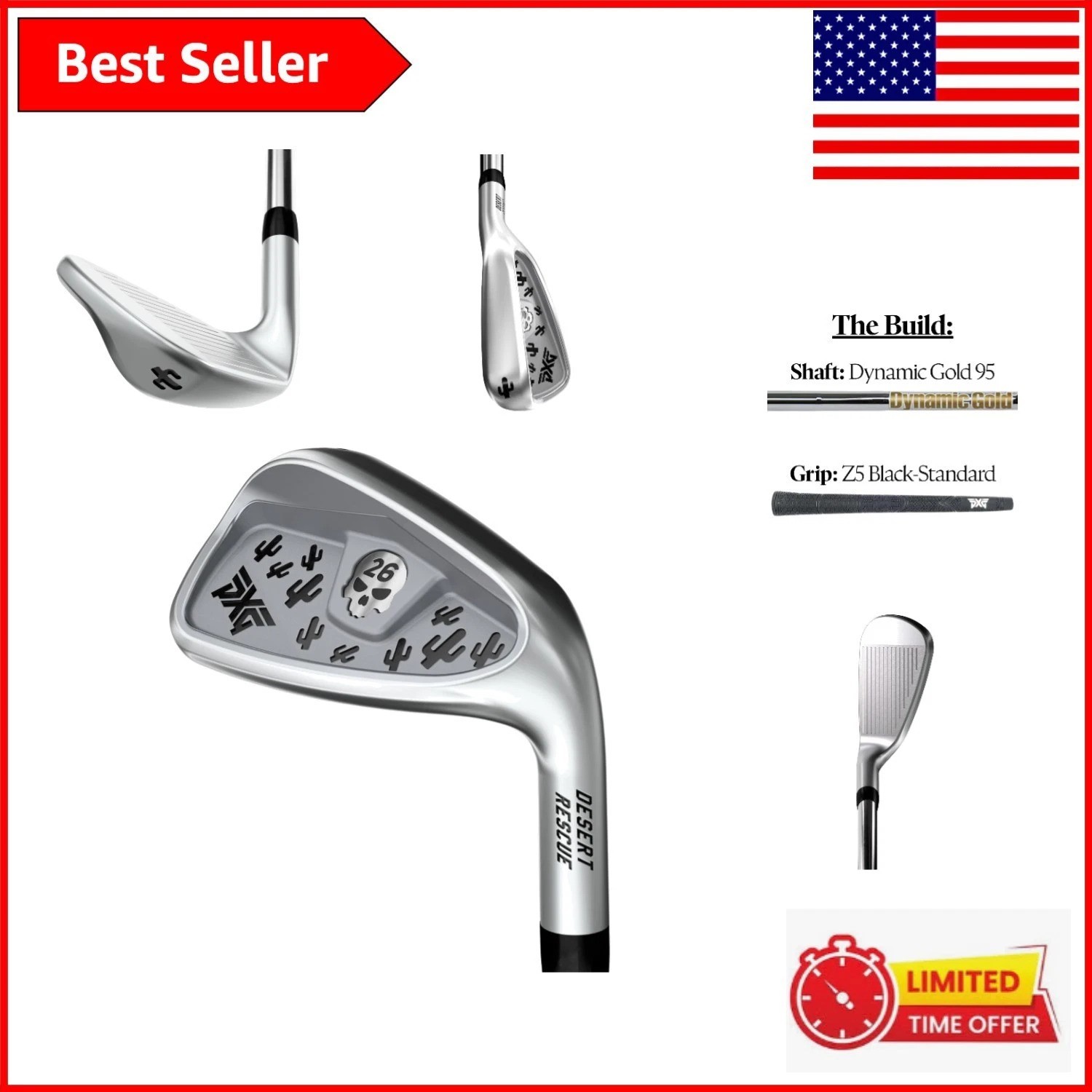 Versatile 44° Bad Lie Golf Iron with Steel Shaft - Perfect for Recovery Shots Versatile 44° Bad Lie Golf Iron with Steel Shaft - Perfect for Recovery Shots