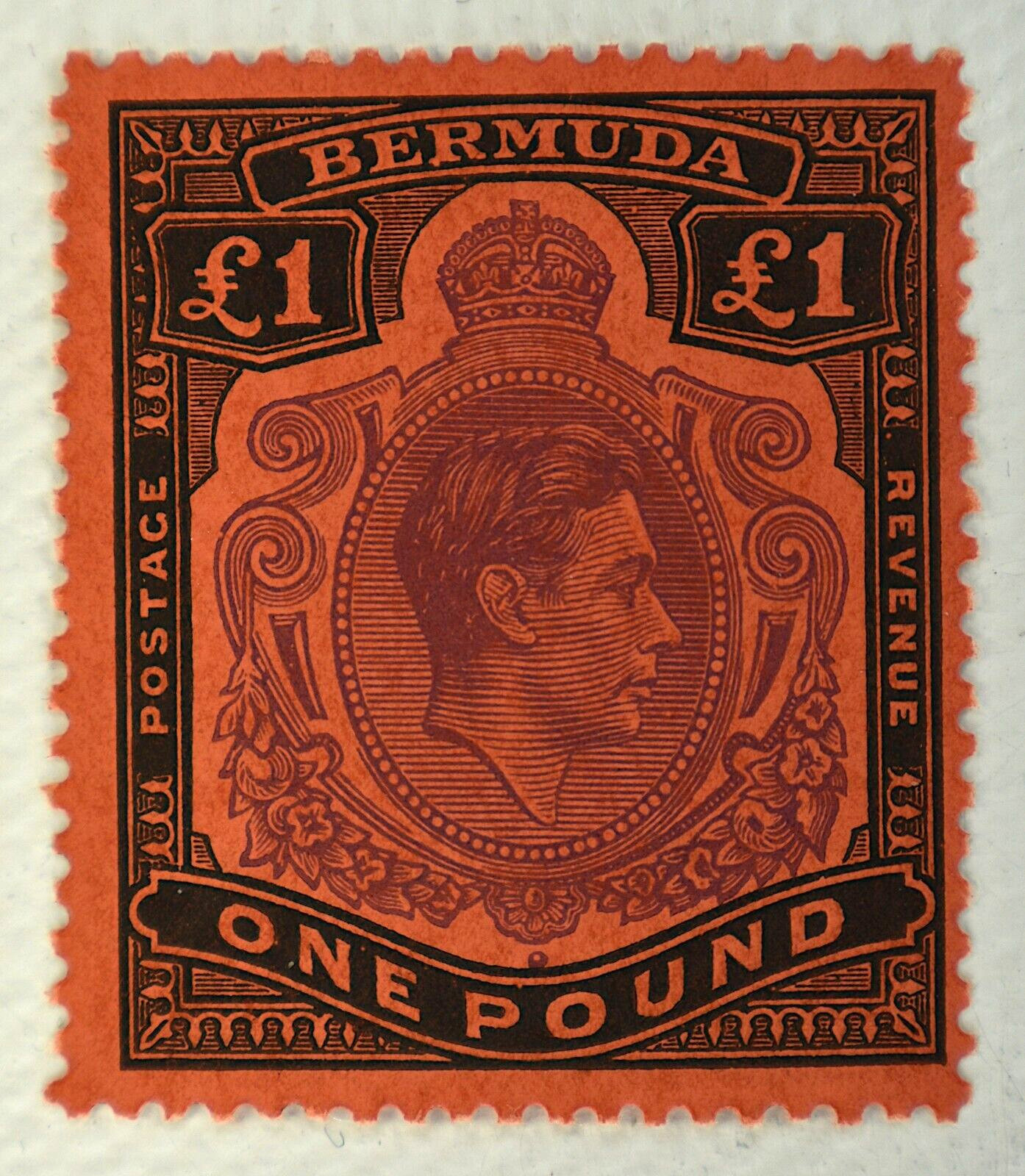 BERMUDA SCOTT #128 KGVI MH OG, 1938-53 BERMUDA SCOTT #128 KGVI MH OG, 1938-53
