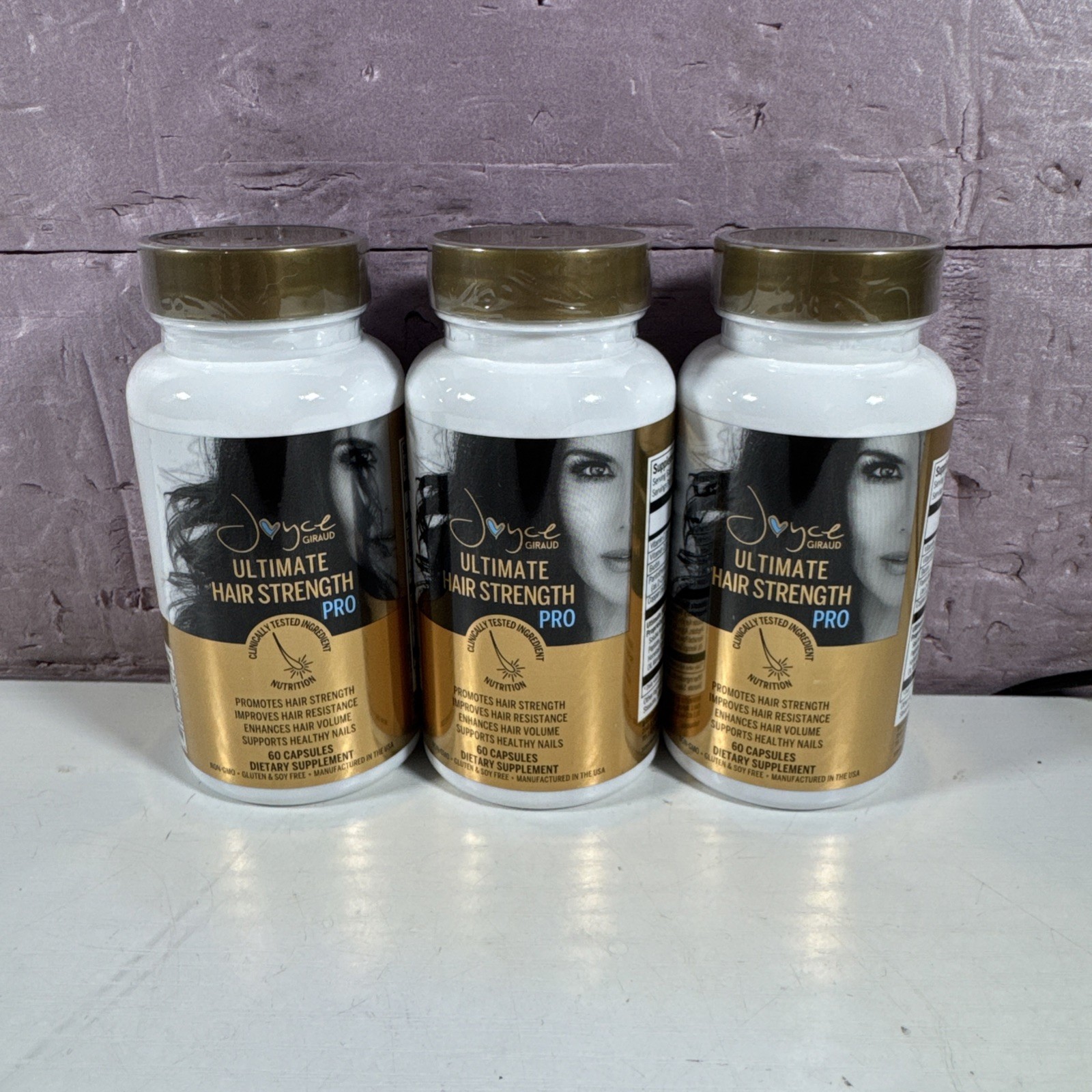 Joyce Giraud Ultimate Hair Strength Supplement, 3 Bottles, EXP 12/26