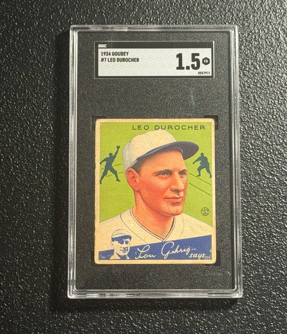 1934 Goudey Big League Chewing Gum - R320 Leo Durocher #7 Cardinals