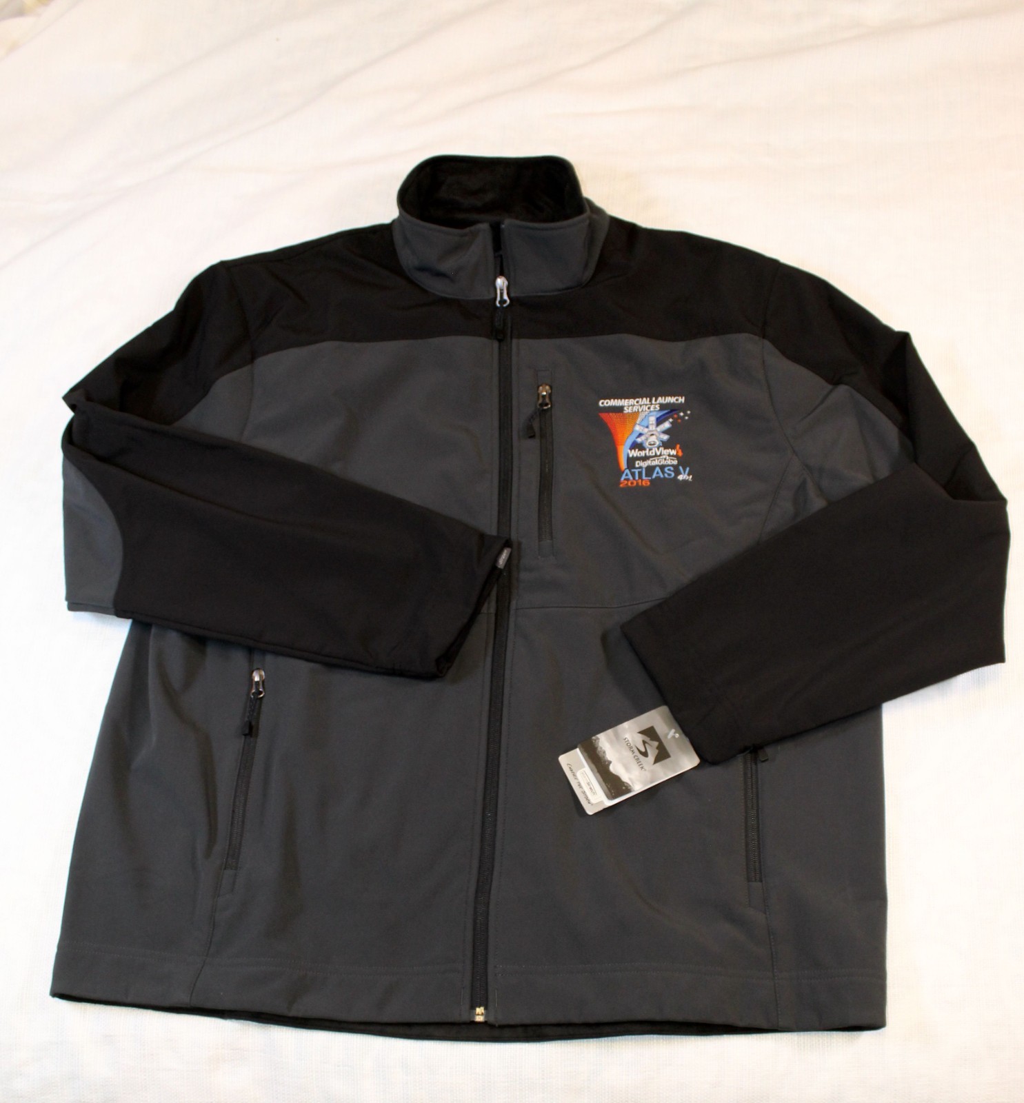 Lockheed Martin Commercial Launch Services Atlas V Rocket Jacket Size XL Lockheed Martin Commercial Launch Services Atlas V Rocket Jacket Size XL