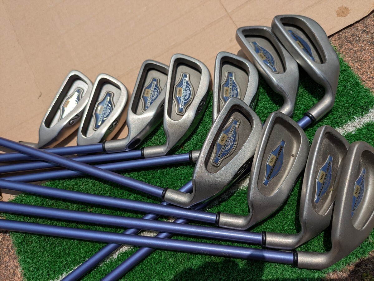 Callaway Big Bertha Iron Set 11pcs 2-9-PW-AW-SW SUPER JV123 Flex R Callaway Big Bertha Iron Set 11pcs 2-9-PW-AW-SW SUPER JV123 Flex R
