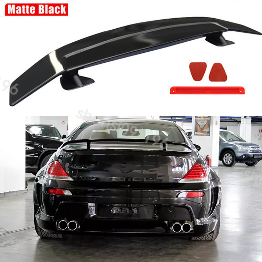 47\'\' Rear Trunk Spoiler Wing Lip GT-Style Matte Black For E63 2DR Coupe 650i M6