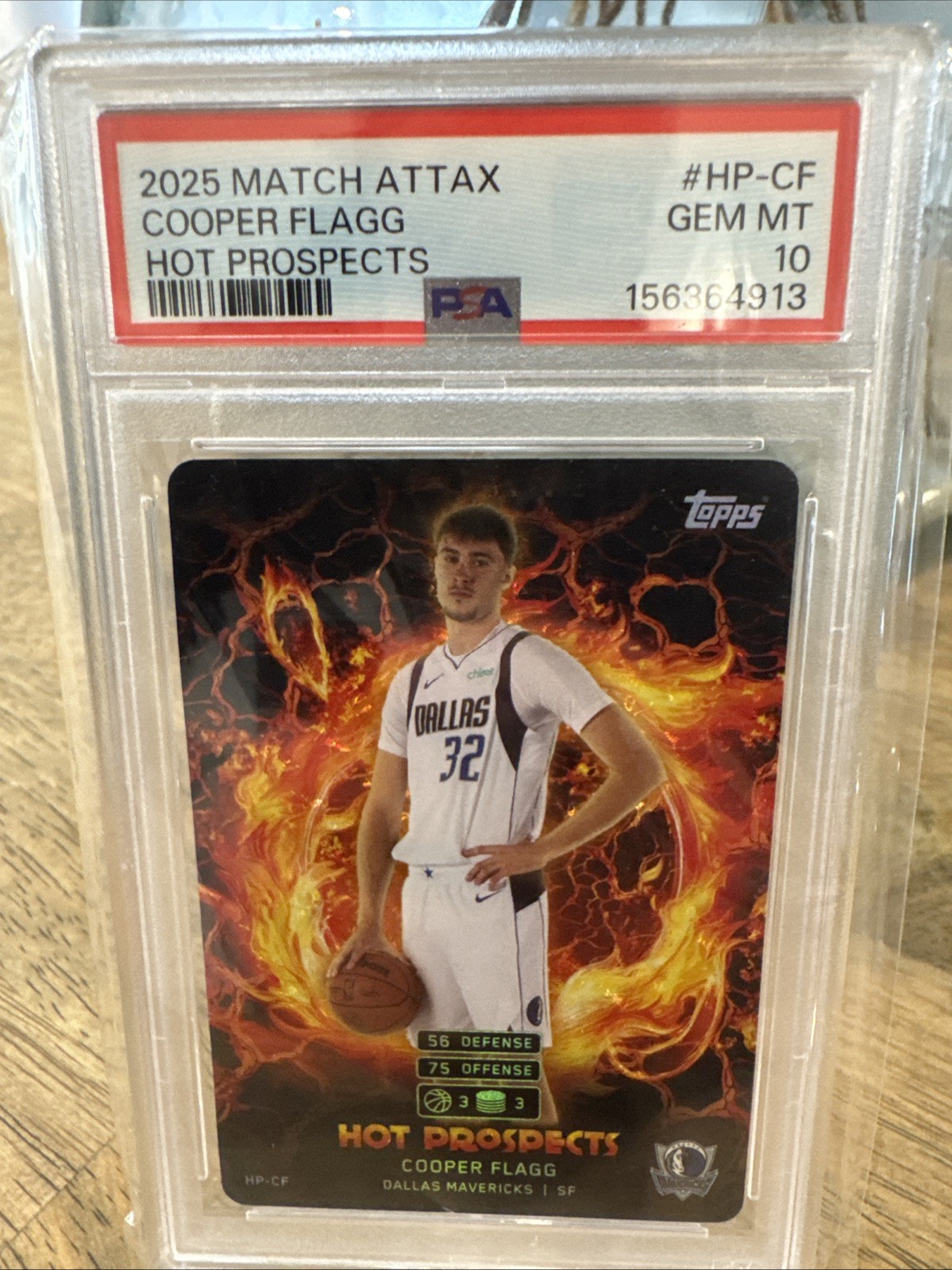 2025-26 Topps Match Attax - Hot Prospects Cooper Flagg #HP-CF (RC) Gem Mint 10