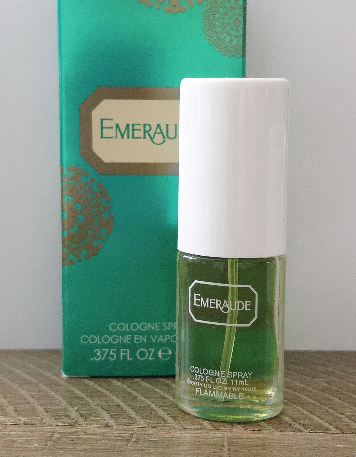 Vintage EMERAUDE by Coty .375 Fl Oz Cologne Spray New With Box