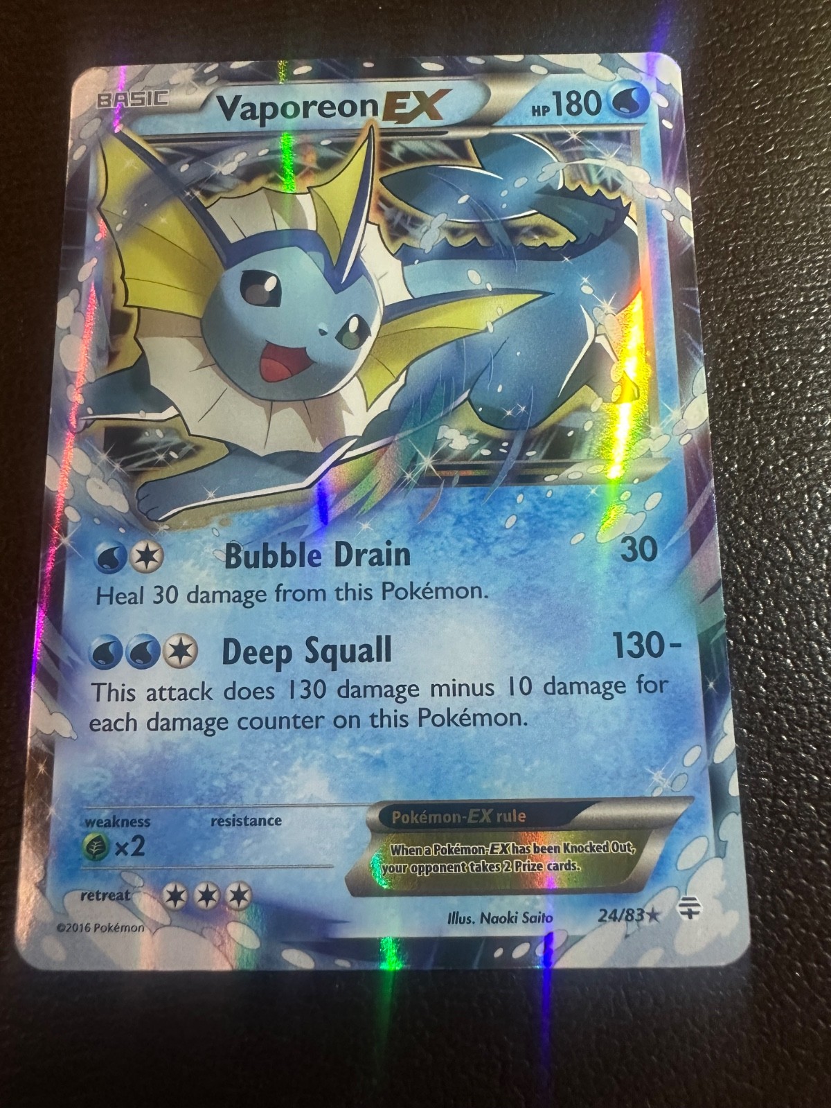 Vaporeon EX Card (Lightly Played) Vaporeon EX Card (Lightly Played)