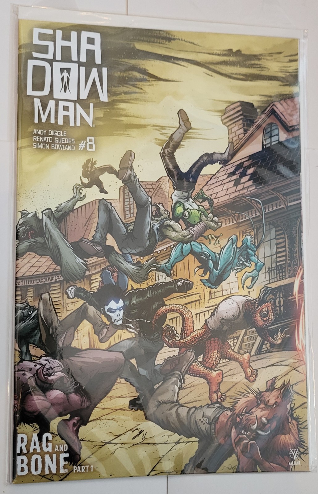 Shadowman #8 NM Lee Interlocking 1:20 Inventive Variant Cover D Valiant Diggle