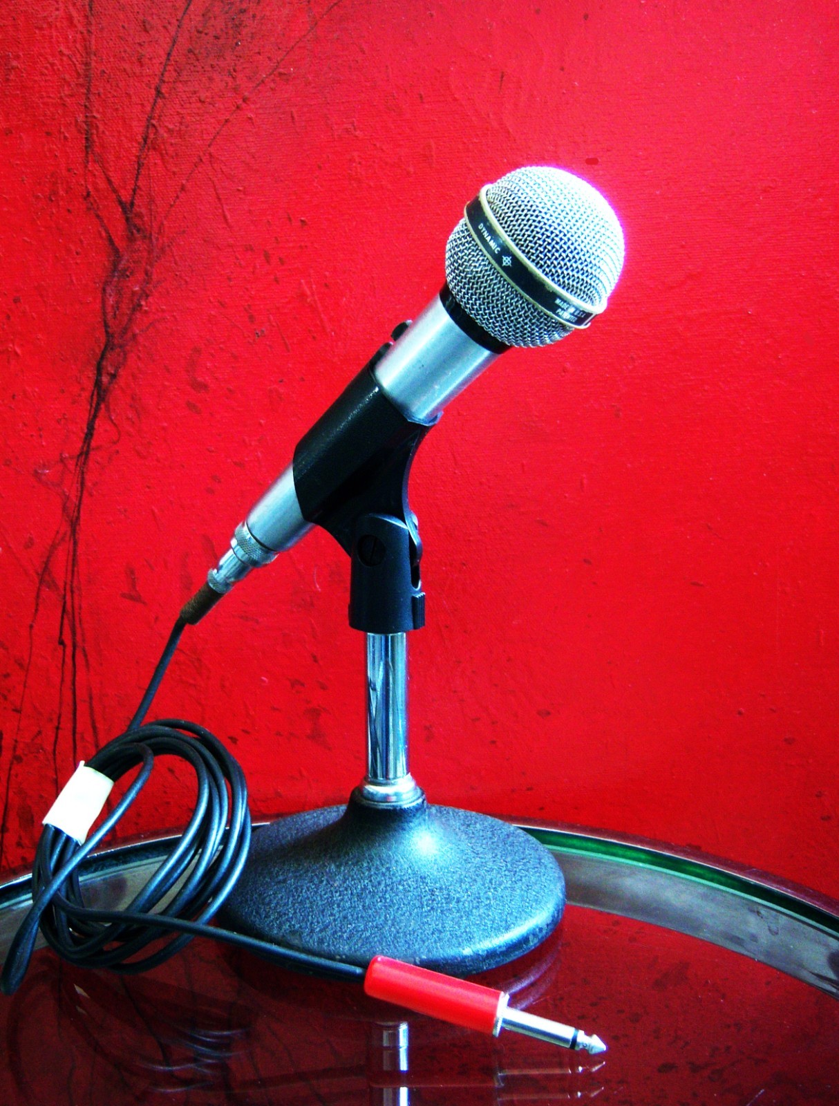 Vintage 1970\'s Shure PE585 / 585SA Dynamic cardioid microphone w accessories # 2