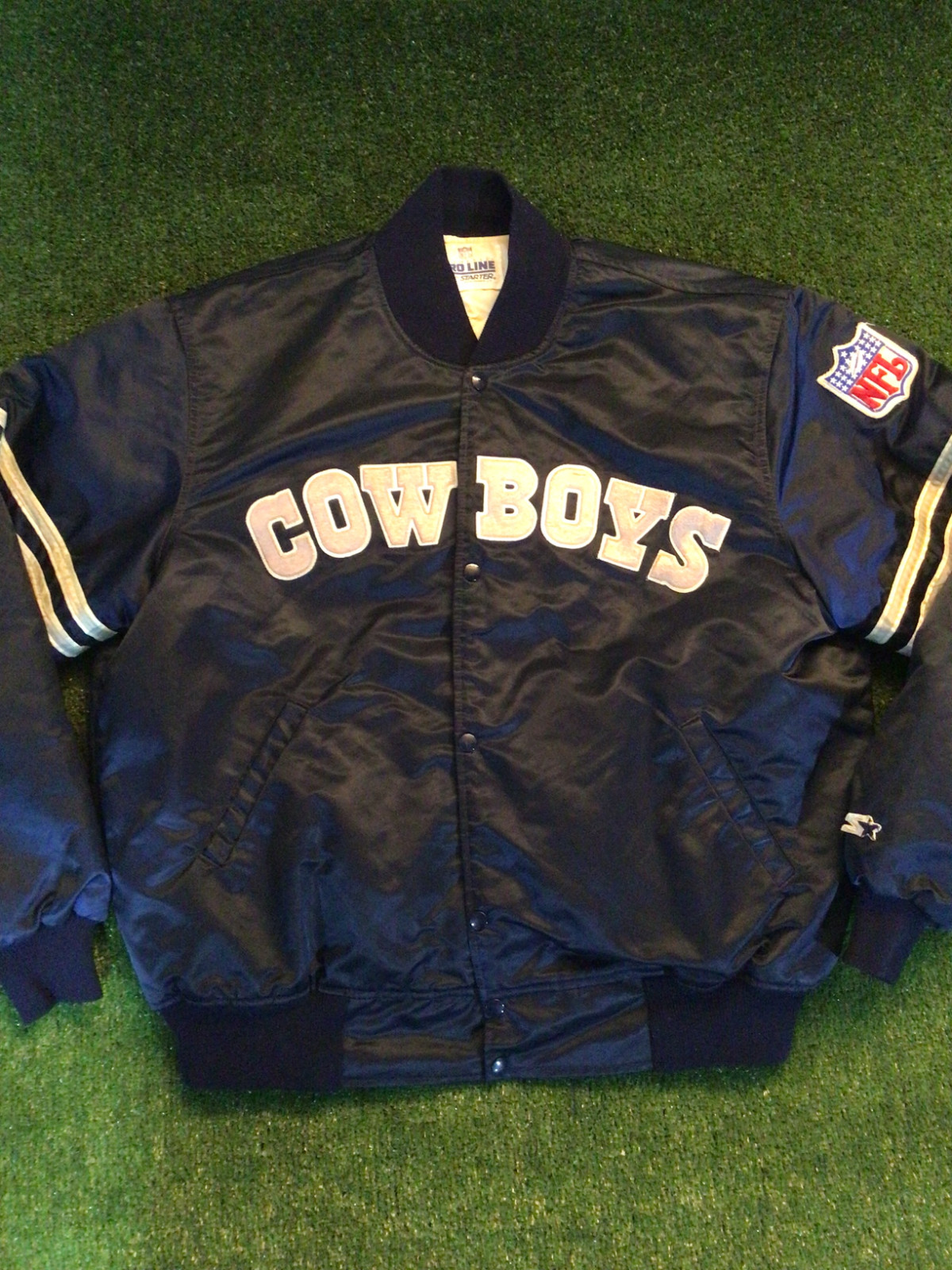 Vintage authentic Dallas Cowboys starter satin bomber jacket XXL 2xl