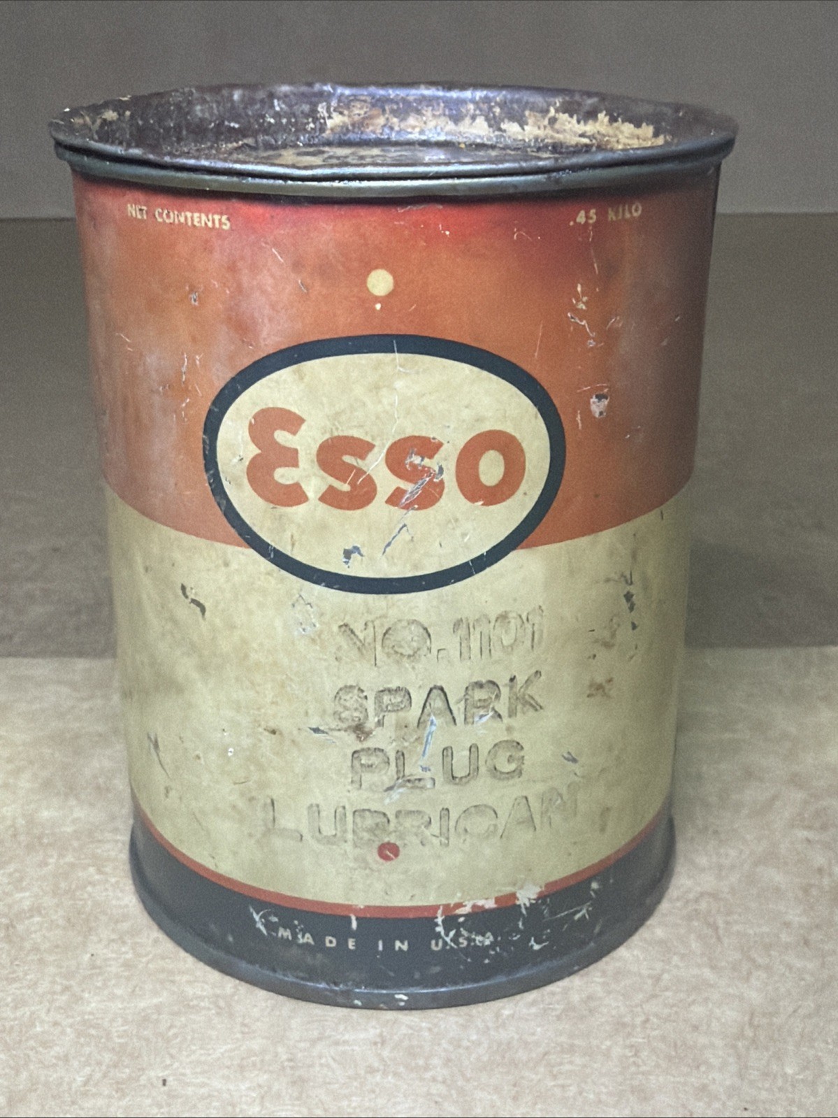 VTG ESSO Spark Plug Lubricant No.1101 One Pound USA RARE HTF WOW VTG ESSO Spark Plug Lubricant No.1101 One Pound USA RARE HTF WOW