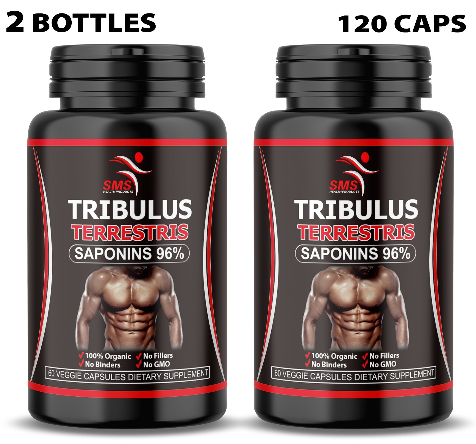 TRIBULUS TERRESTRIS 7500mg 96% SAPONINS BIG MUSCLE BODYBUILDING PILLS 120 CAPS