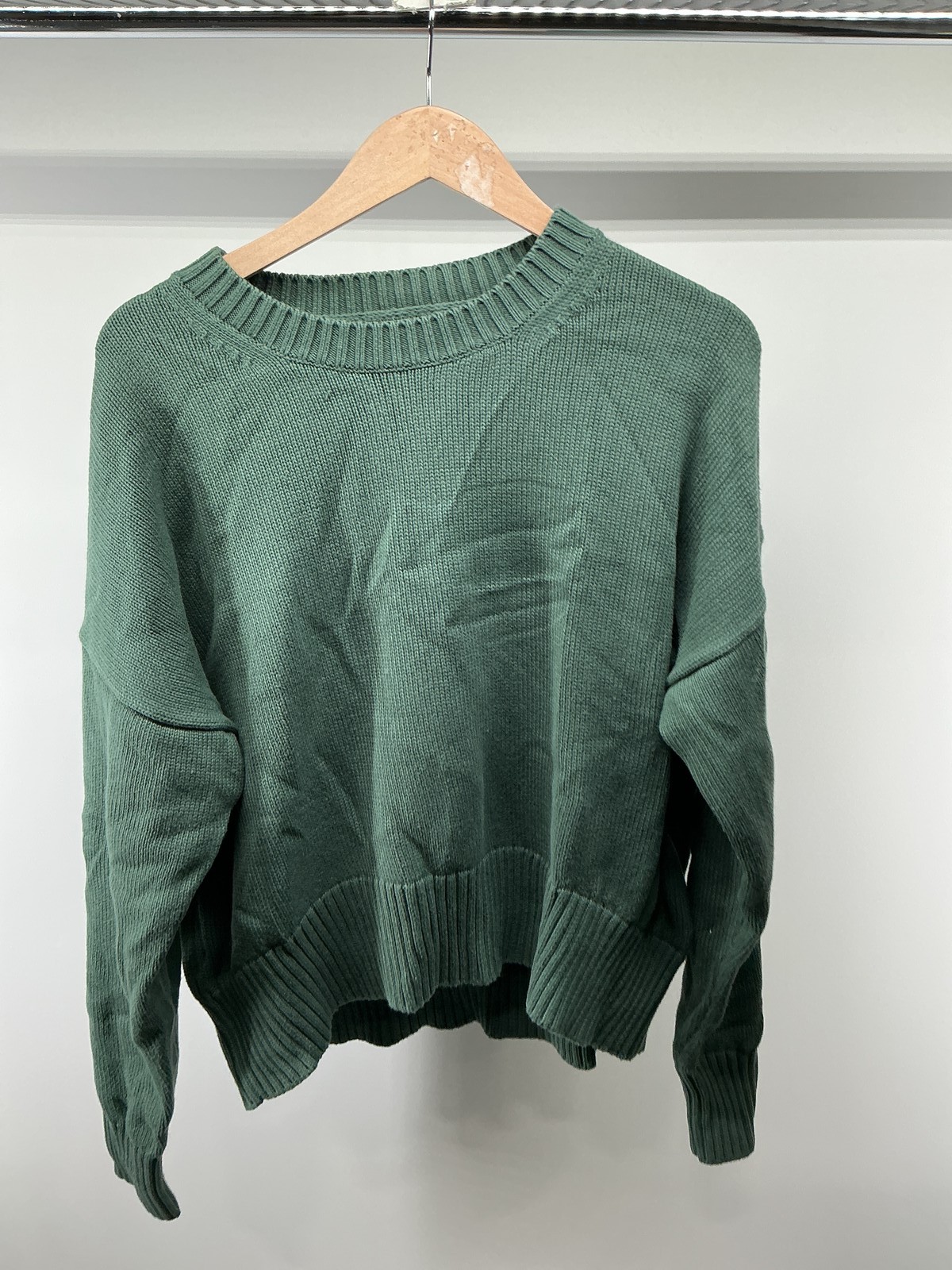 Quince Womens 100% Organic Cotton Boyfriend Crew Sweater
