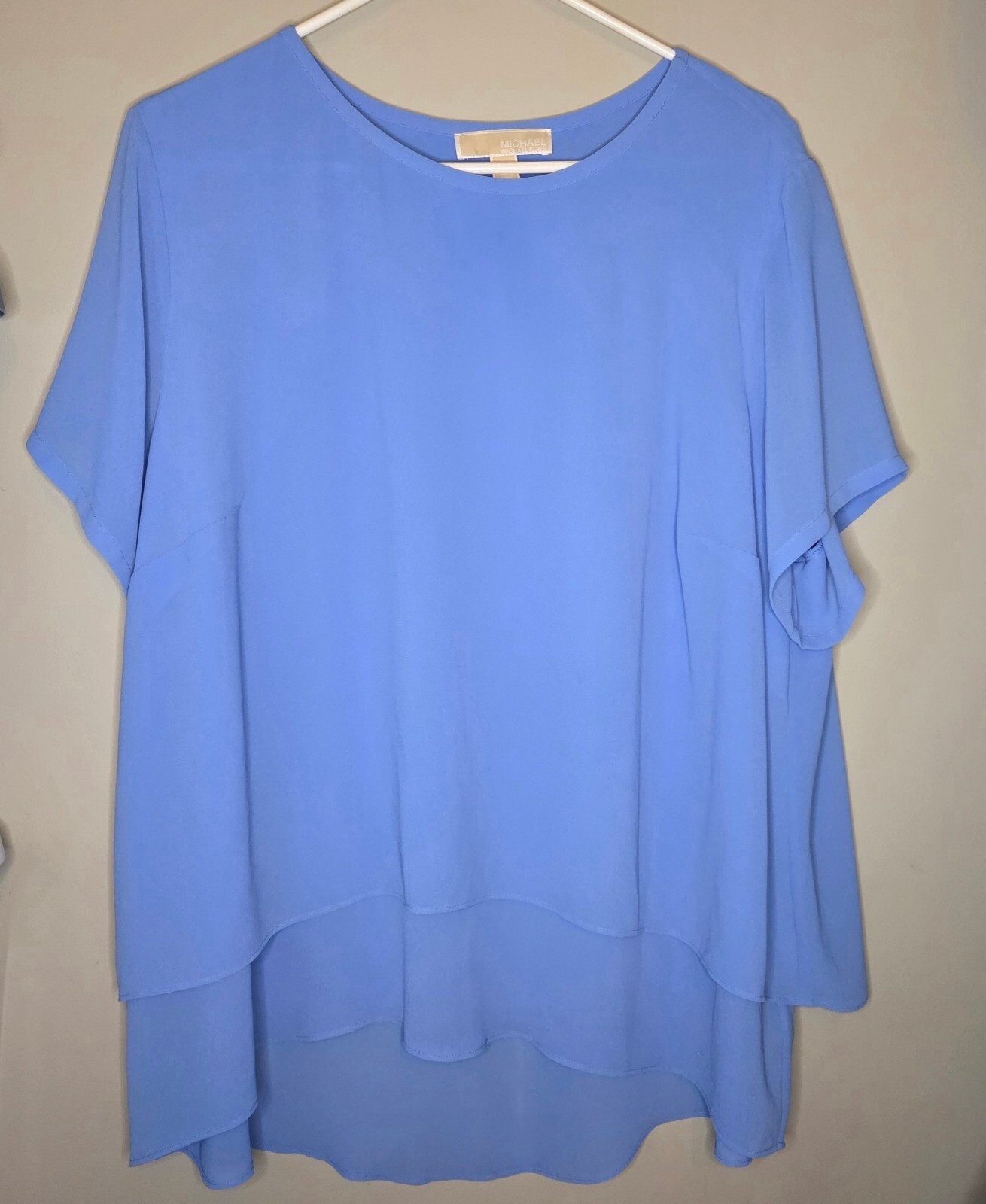 Michael Kors 2X Light Blue Blouse Michael Kors 2X Light Blue Blouse