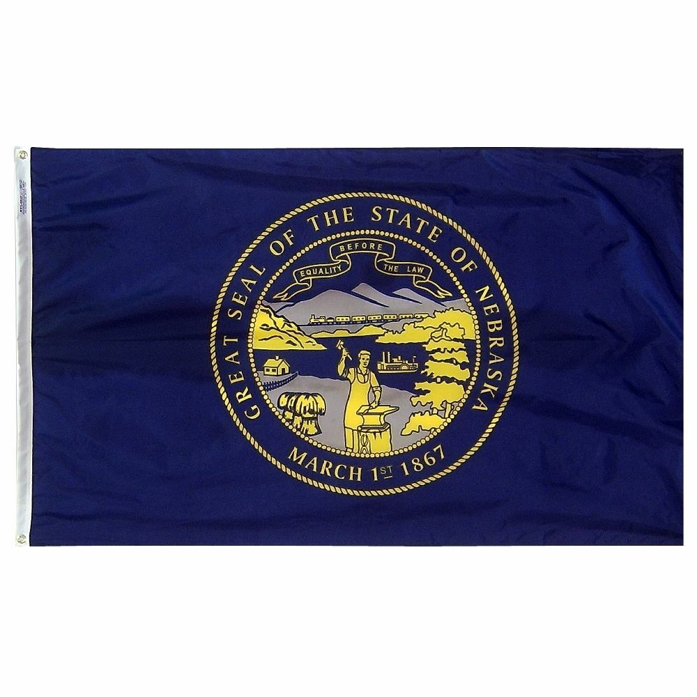 3x5 Nebraska State Flag - Nylon 3\'x5\' House Banner grommets super polyester 3x5 Nebraska State Flag - Nylon 3\'x5\' House Banner grommets super polyester