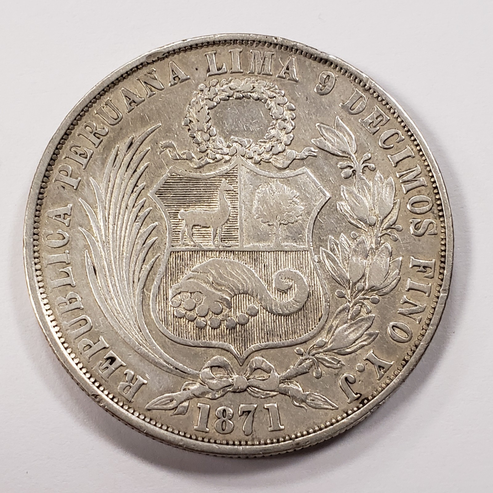 1871 YJ Peru Sol .7234 ASW - KM196.2 - SKU-Q3895