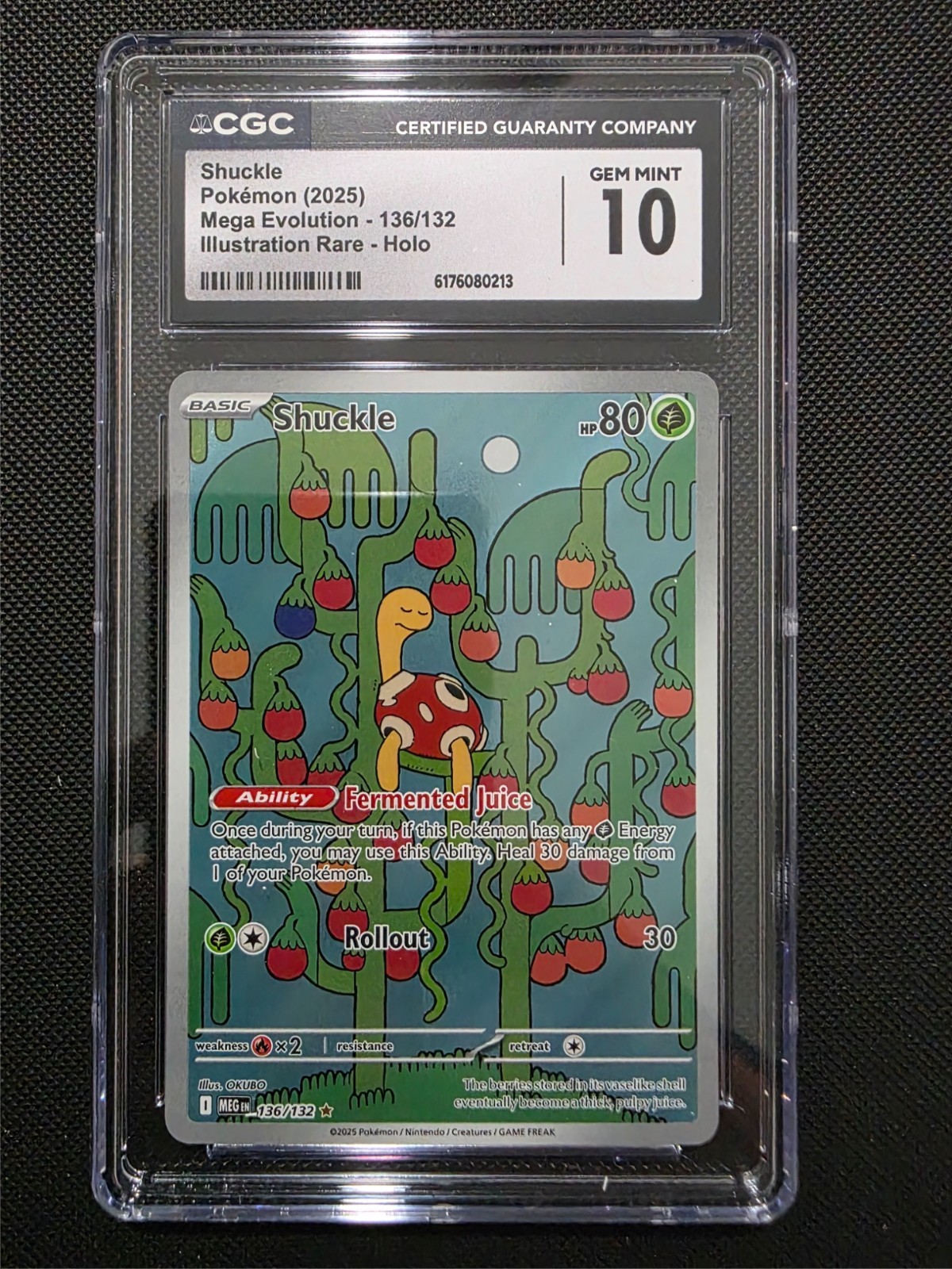 Shuckle #136/132 — Mega Evolution (2025) — CGC 10 Gem Mint