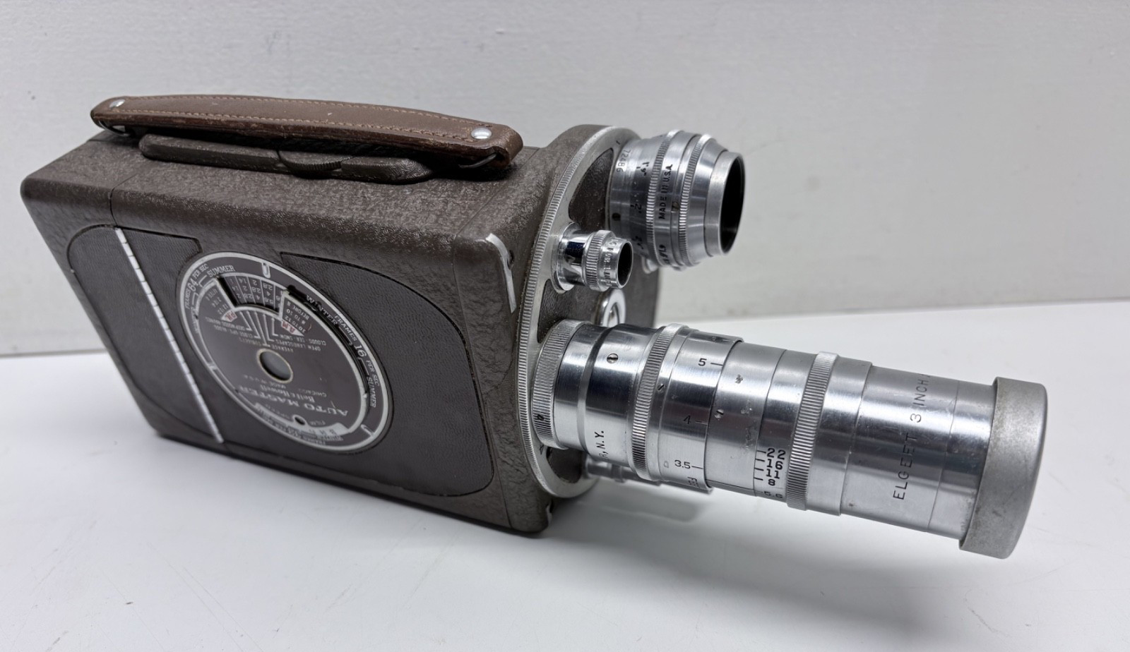 VTG 1940’s  Bell & Howell Filmo Turret Auto Master 16mm Movie Camera- works