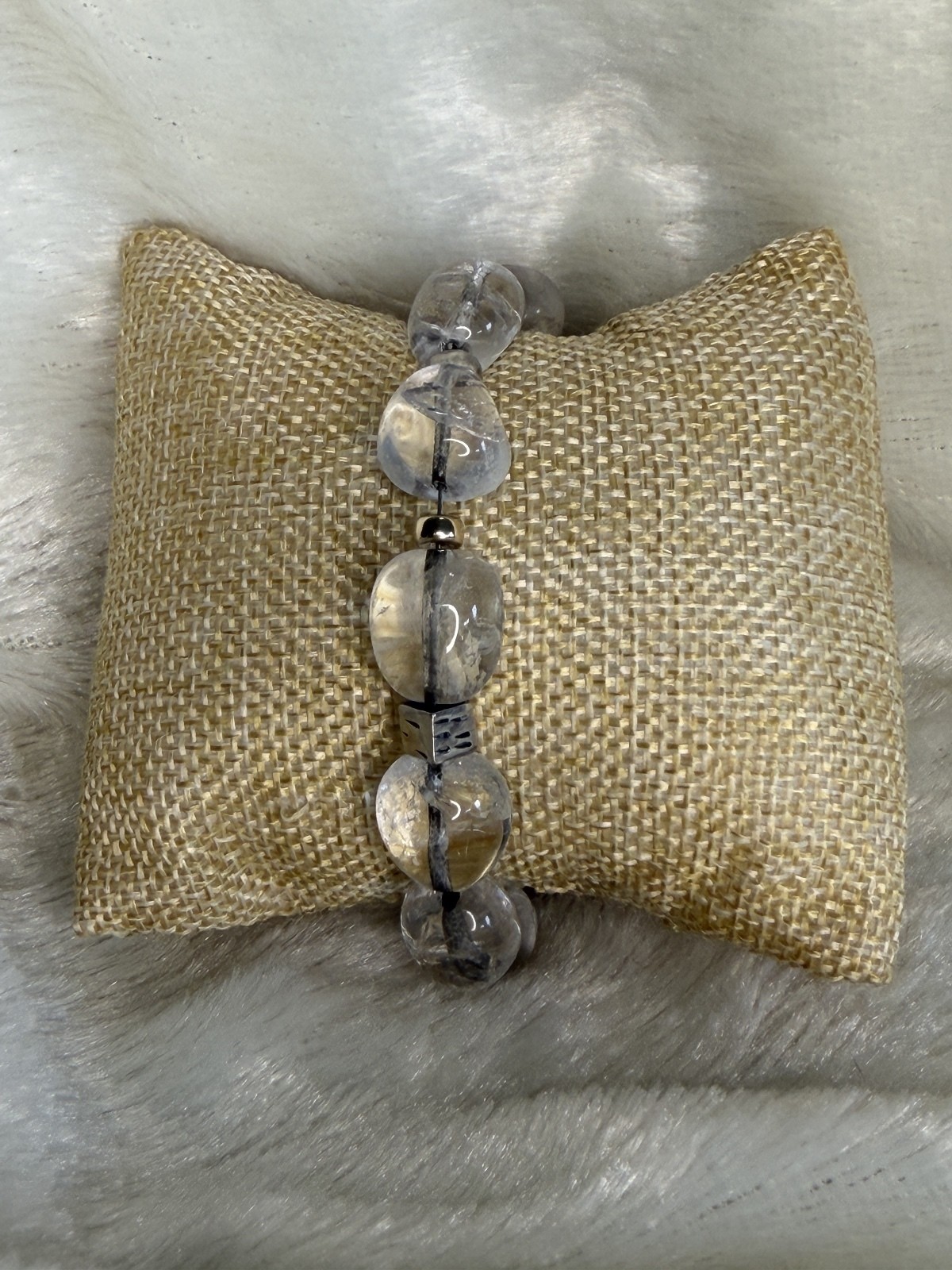Silpada Vintage RARE HTF Sterling & Crystal Bead Bracelet