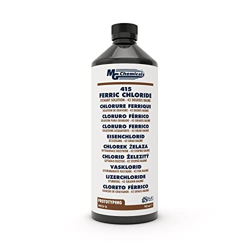 MG Chemicals Ferric Chloride Copper Etchant Solution, 1 liter Liquid Bottle