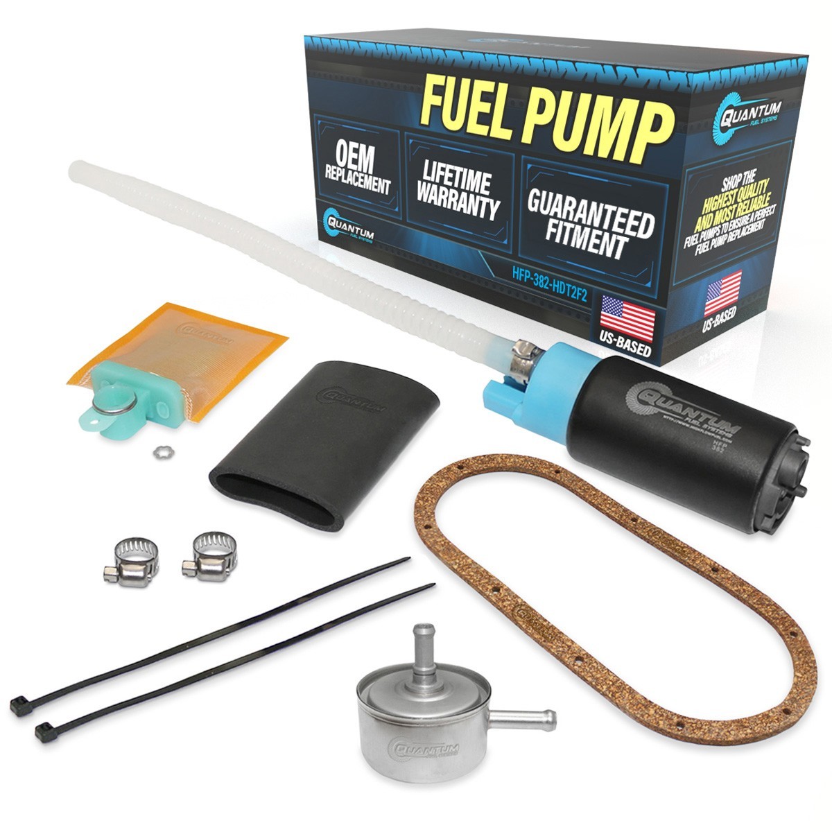Fits 2000-2001 Harley-Davidson 61342-00A Intank Fuel Pump +Tank Seal +Filter QFS Fits 2000-2001 Harley-Davidson 61342-00A Intank Fuel Pump +Tank Seal +Filter QFS