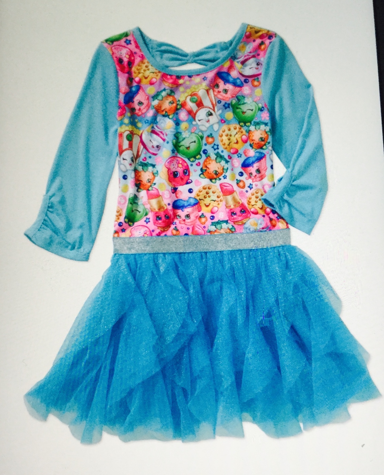 NWT Authentic Shopkins toddler, girls Birthday  3/4 sleeves dress Sz 6