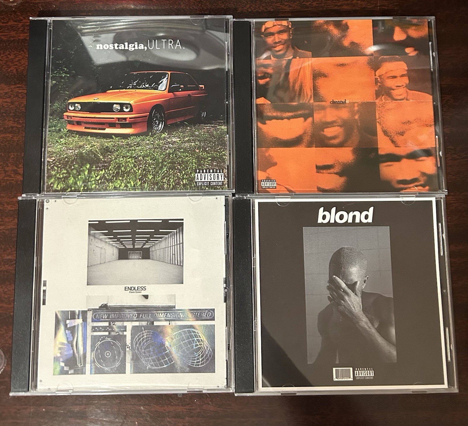 Frank Ocean - CD LOT Of 4 - (Nostalgia, Ultra, Blonde, Channel Orange, Endless) Frank Ocean - CD LOT Of 4 - (Nostalgia, Ultra, Blonde, Channel Orange, Endless)