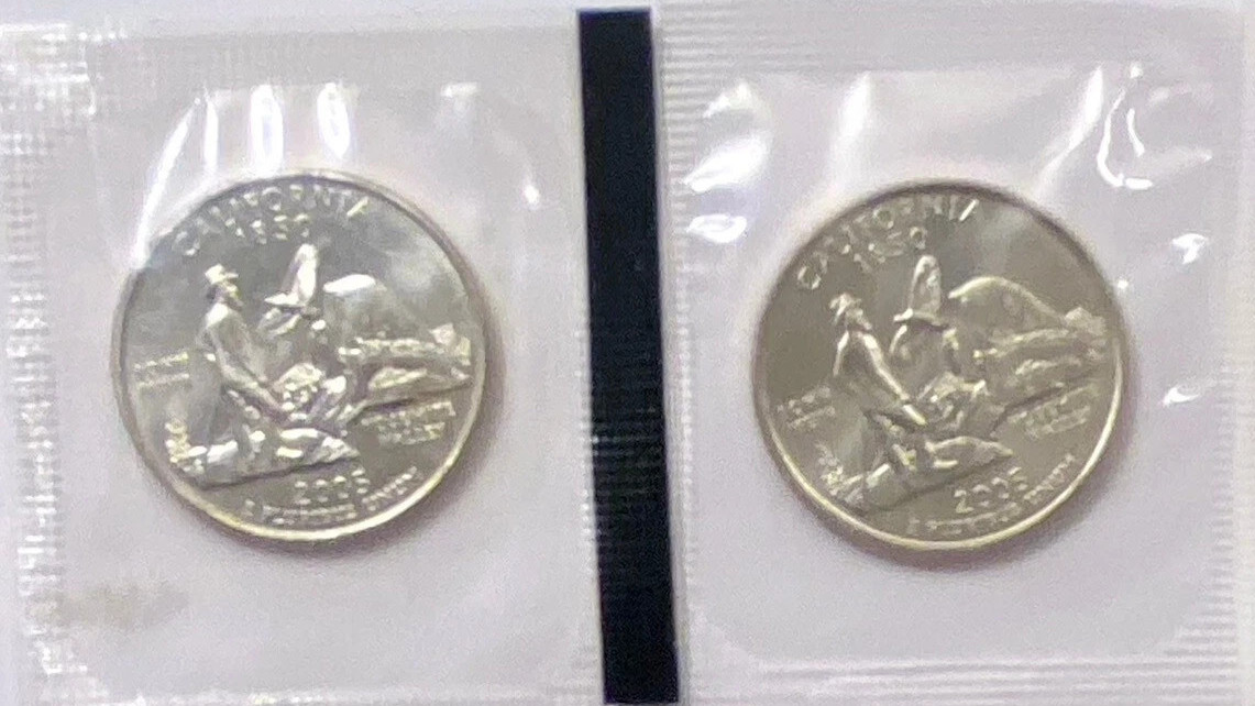 2005 P & D CALIFORNIA Quarter 2-Coin Set (In Mint Cello/Plastic) 2005 P & D CALIFORNIA Quarter 2-Coin Set (In Mint Cello/Plastic)