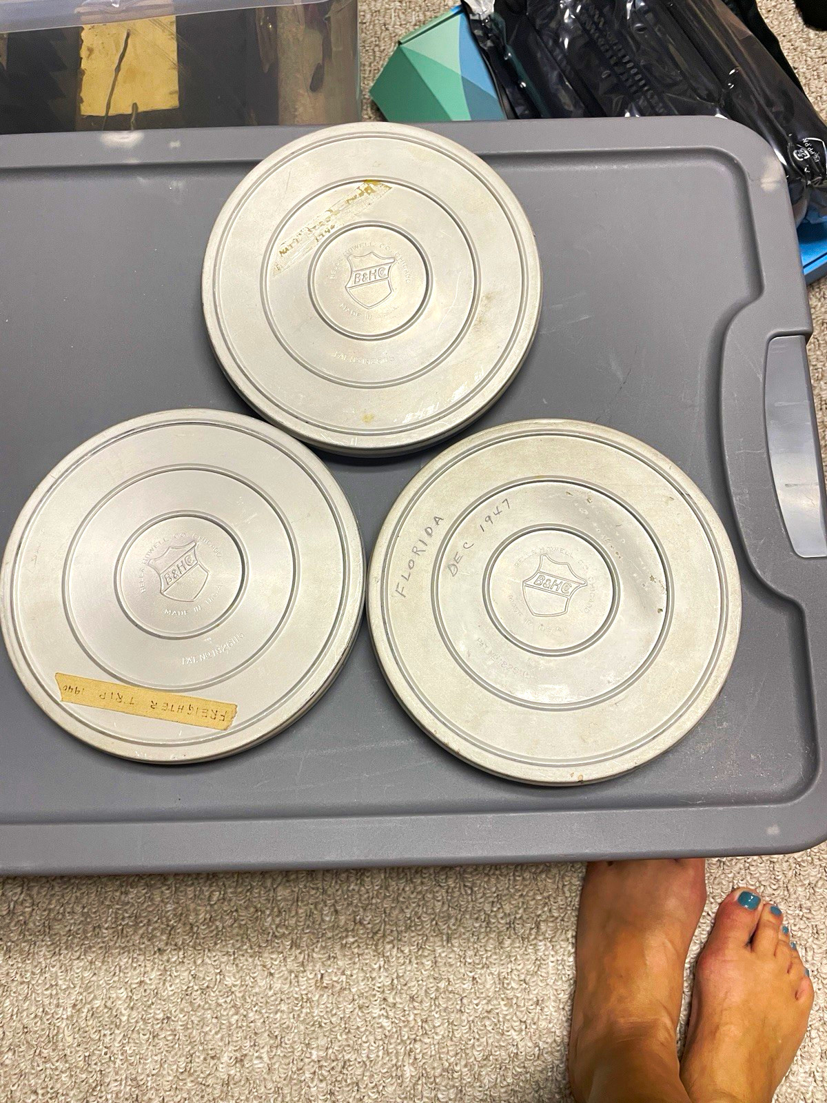 16mm Film Reels Florida Dec 1947 NR Documentary Travel Genre Home Movie Footage
