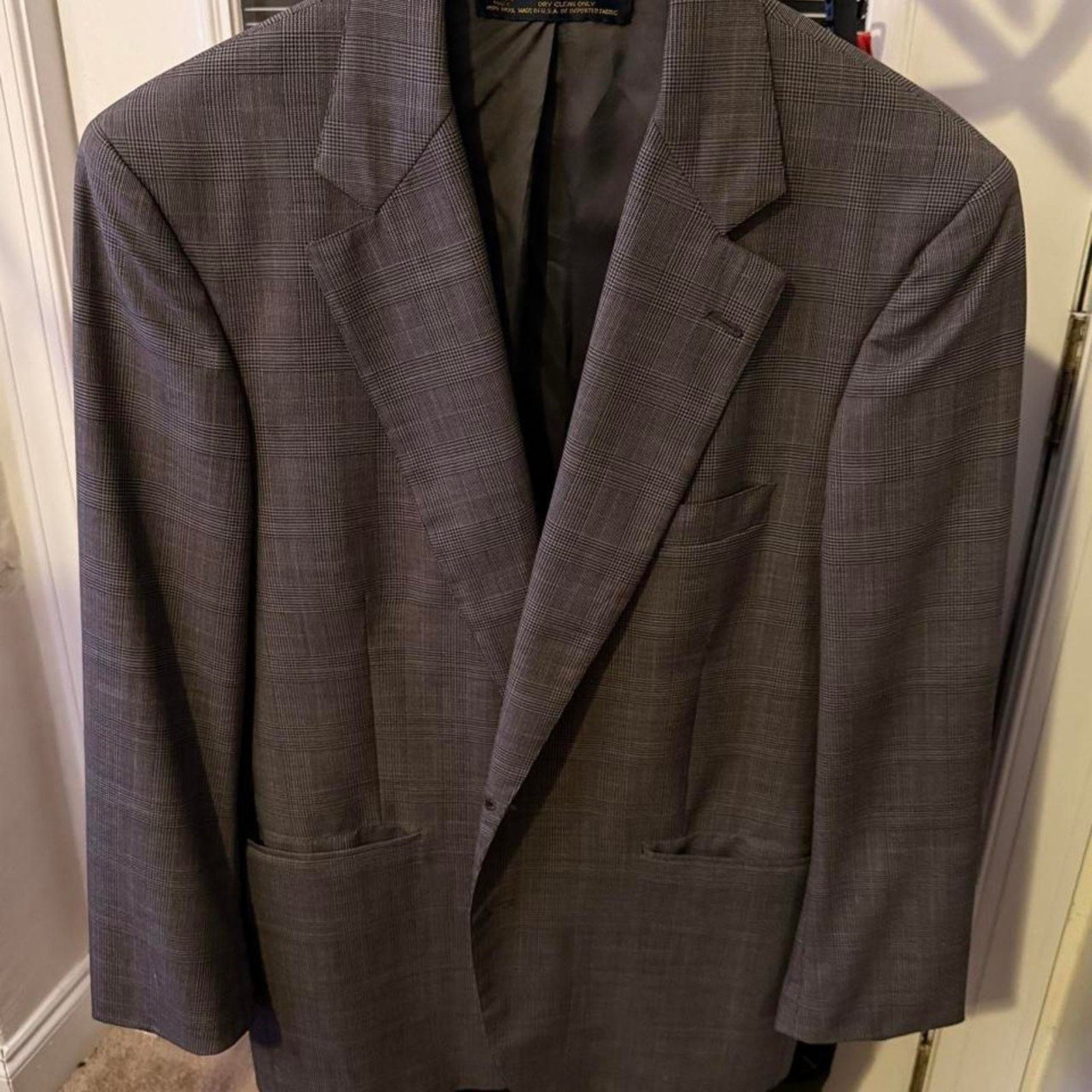 Brooks brothers gray checkered blazer Brooks brothers gray checkered blazer