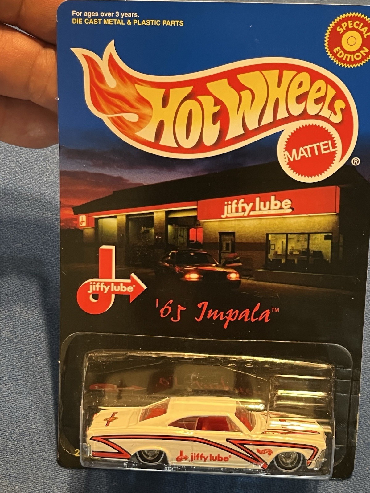 1998 Hot Wheels Jiffy Lube \'65 Chevy Impala Special Edition 23398 NEW Ships Free