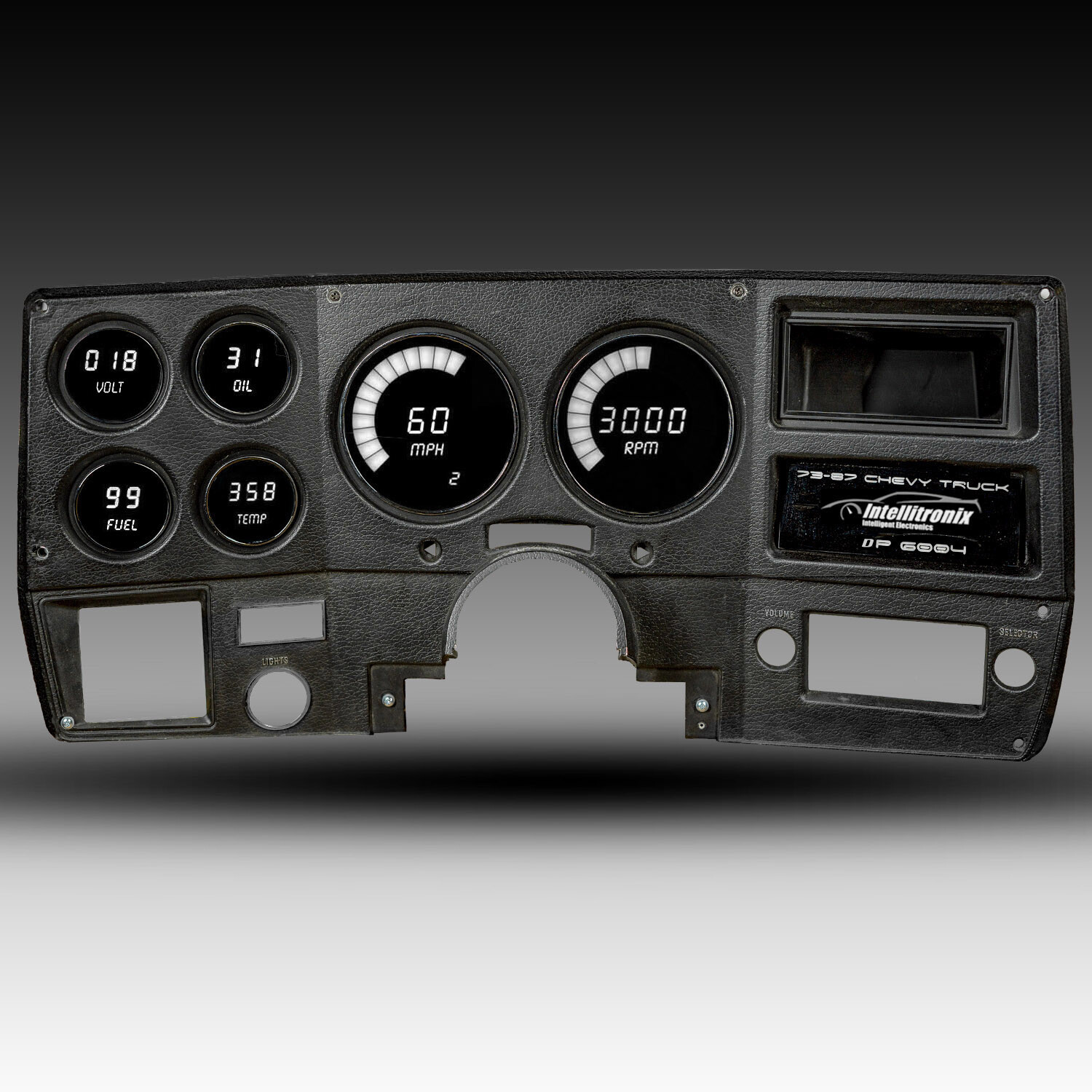 Chevy Truck DIGITAL DASH PANEL FOR 1973-1987 Gauges GMC Intellitronix WHITE LEDs