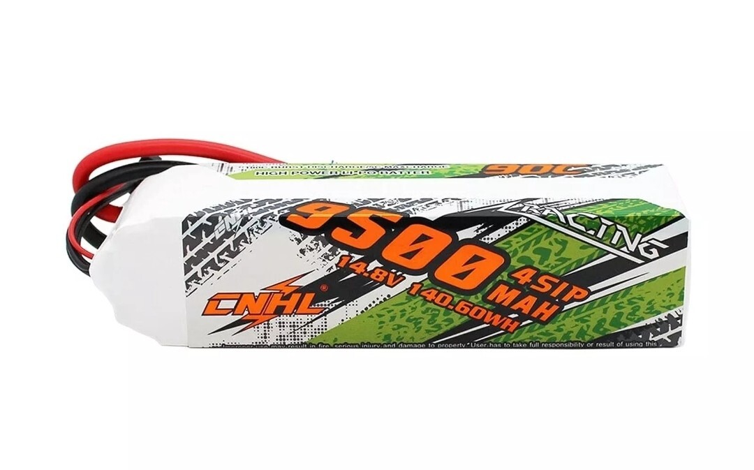 CNHL 4s lipo Battery 9500mAh 14.8V 90C lipo Battery Soft case with EC5 Plug f...