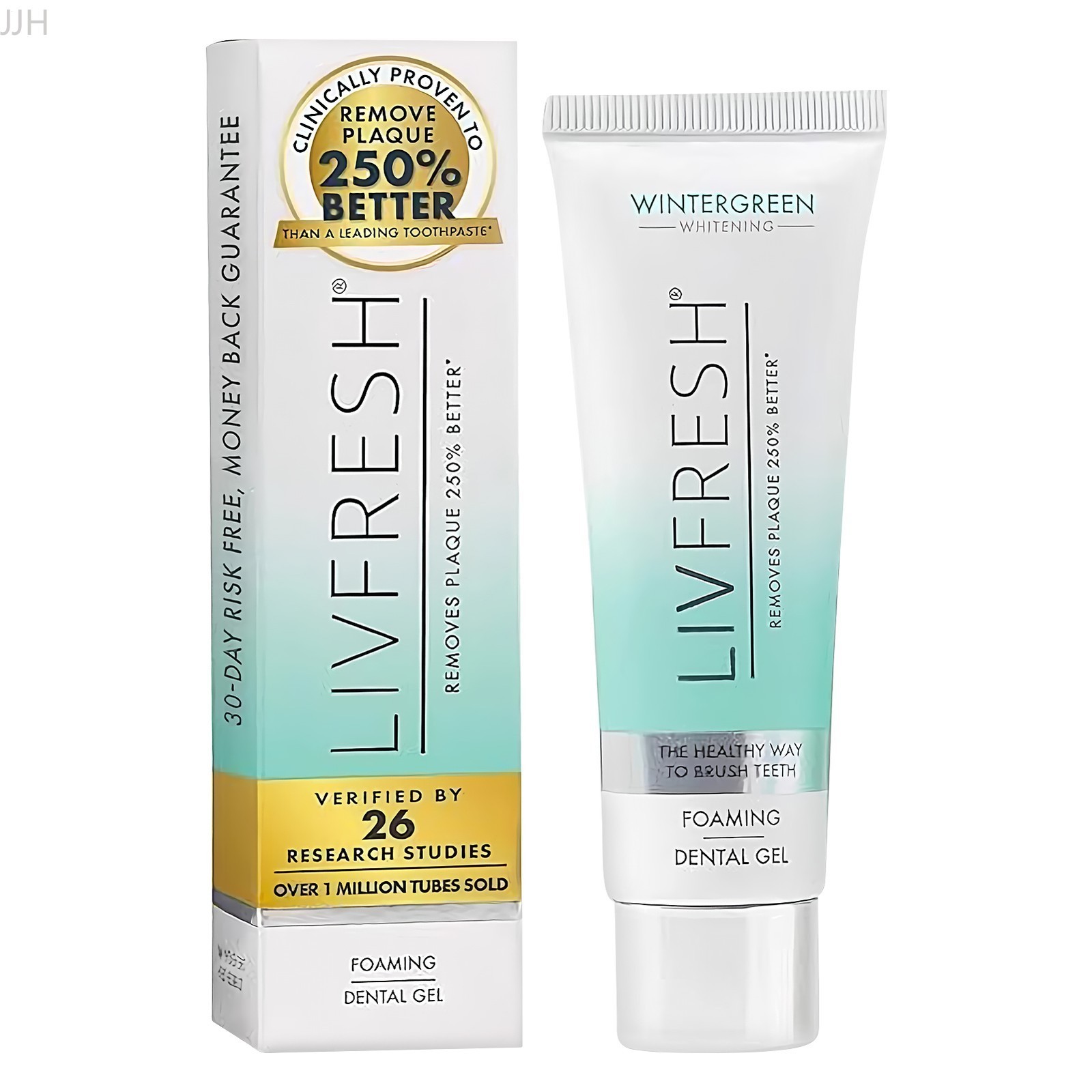 2x LIVFRESH Dental Gel Clinically Proven 250% Better Plaque Remover Oral Care US