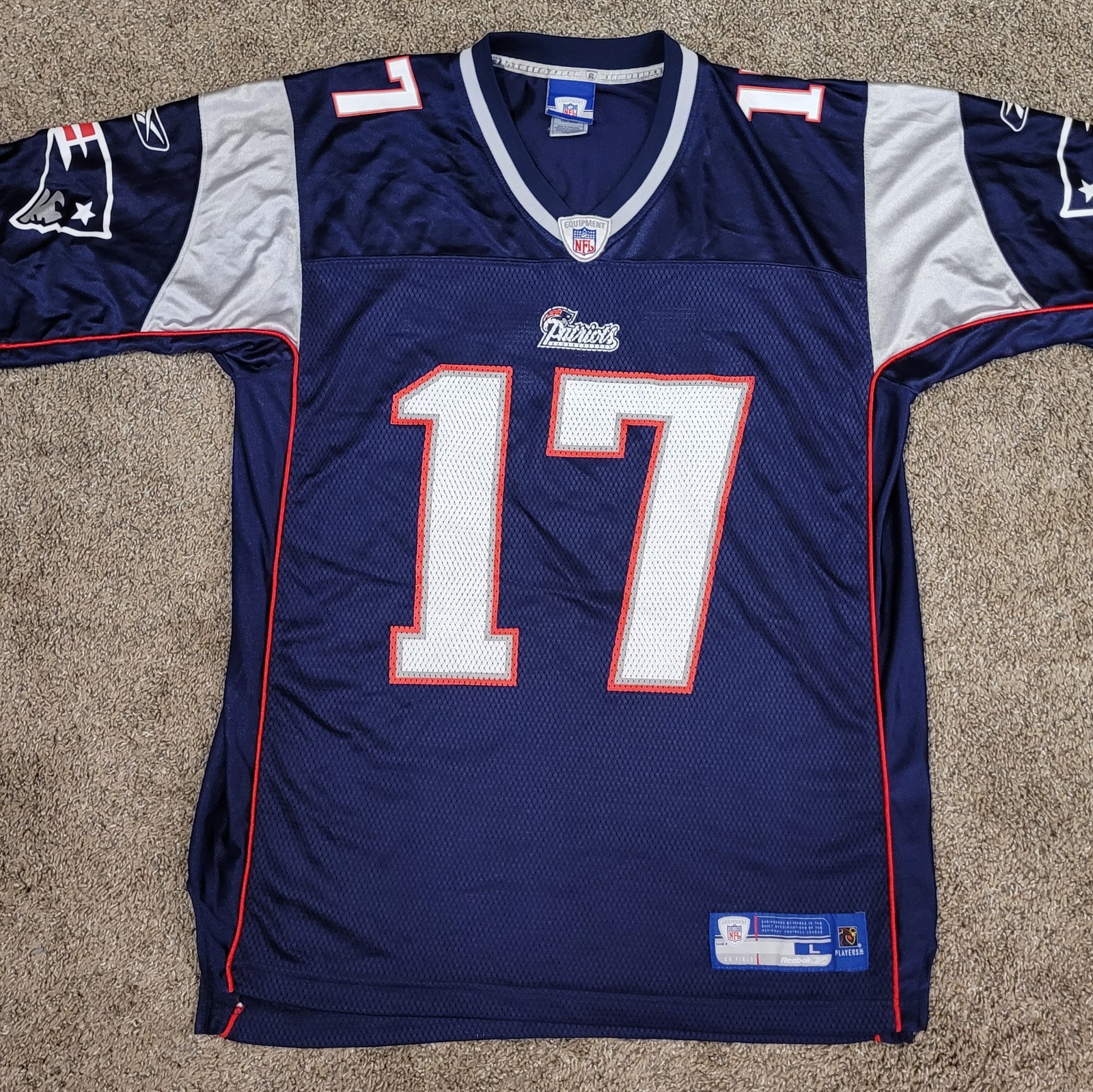 RARE Vintage Reebok NFL New England Patriots Chad Jackson Jersey Men’s Large EUC