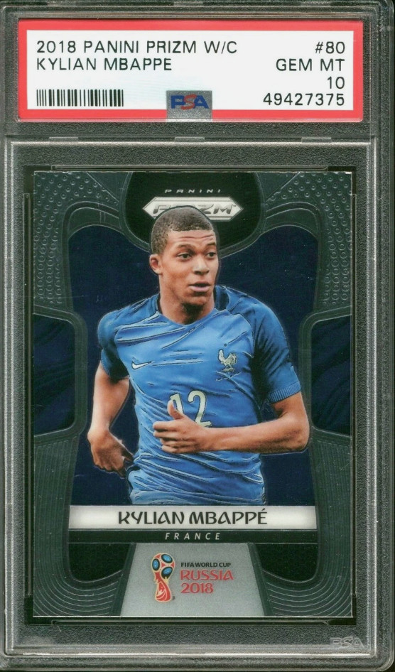 Kylian Mbappe 2018 Panini Prizm World Cup #80 PSA 10 GEM MINT Rookie Card France