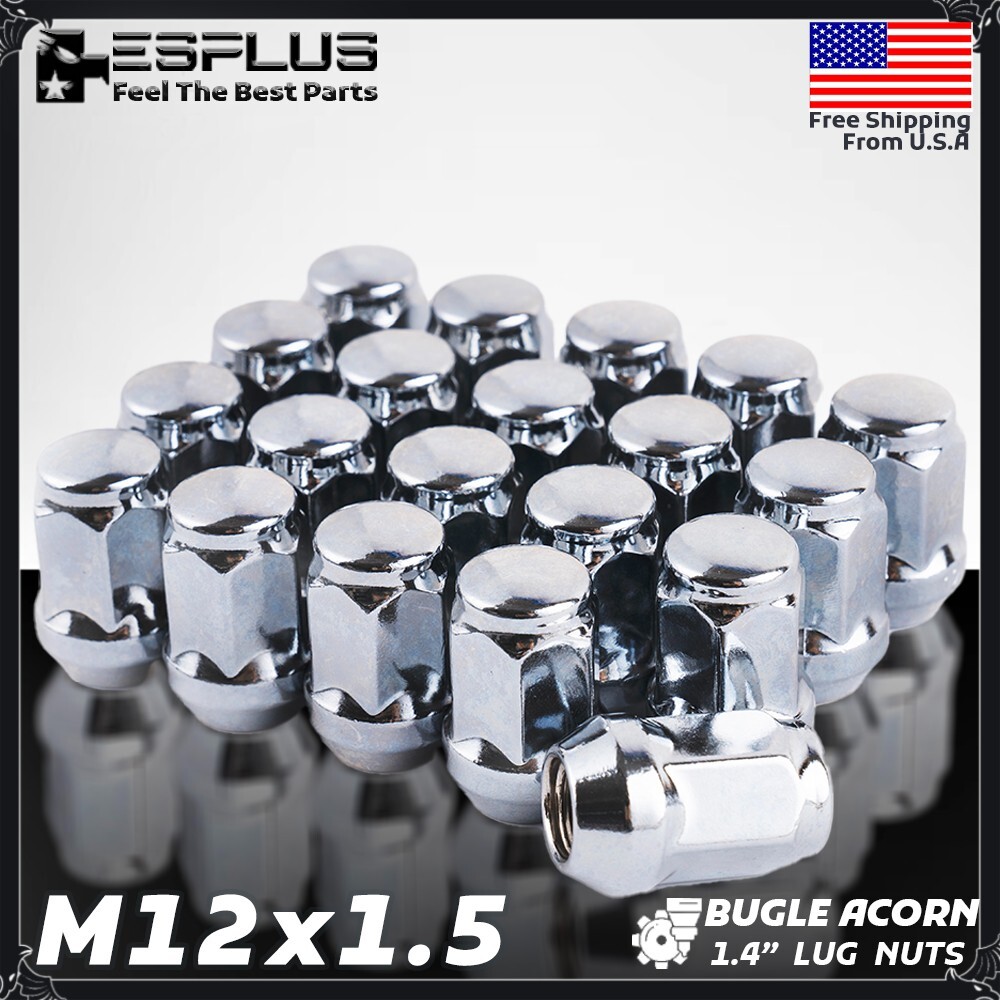 20 Pc Buick Lug Nut M12x1.5 Chrome Fit Encore/Electra/LaCrosse/Lucerue/Regal etc