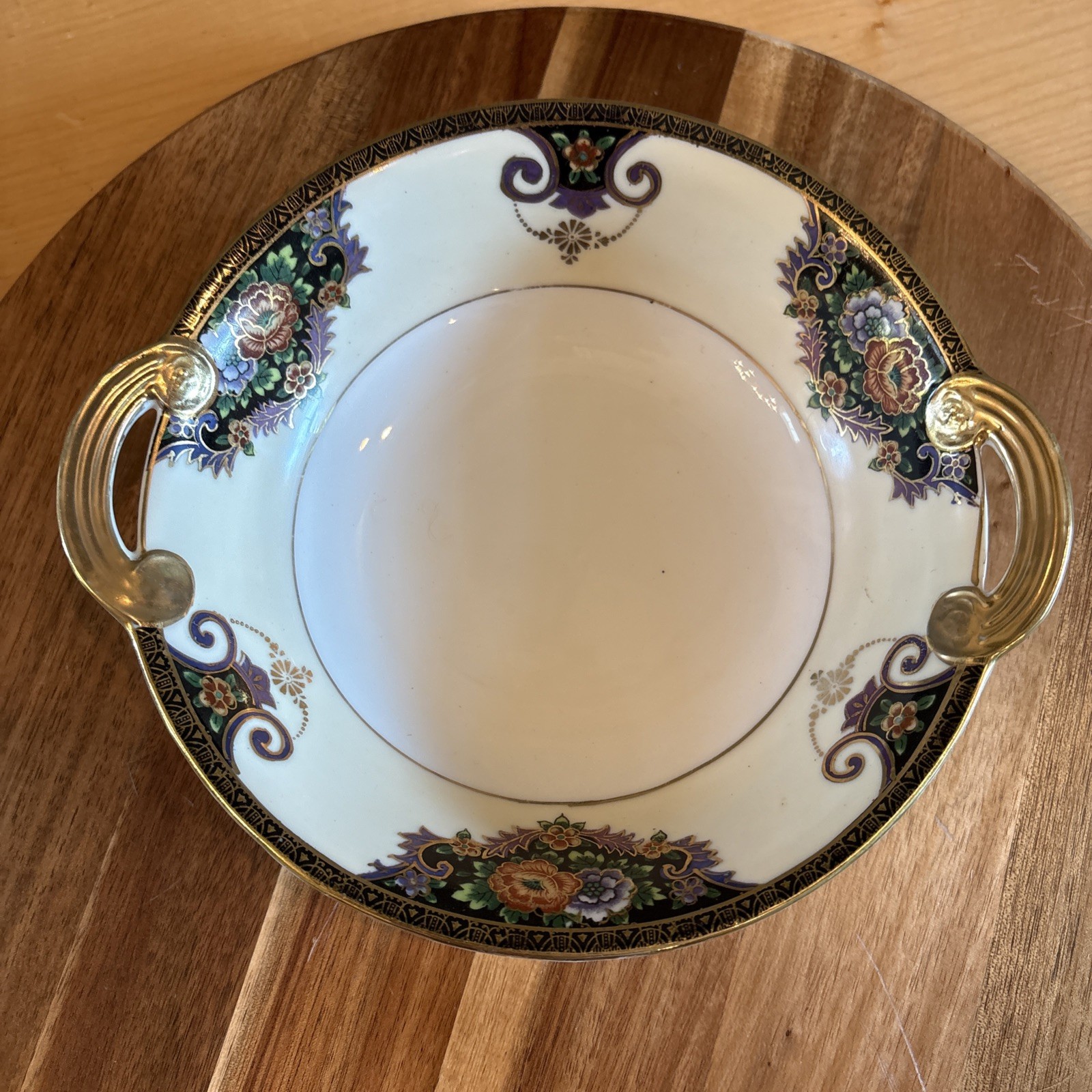 vintage hand painted Noritake Art Deco Candy Dish vintage hand painted Noritake Art Deco Candy Dish