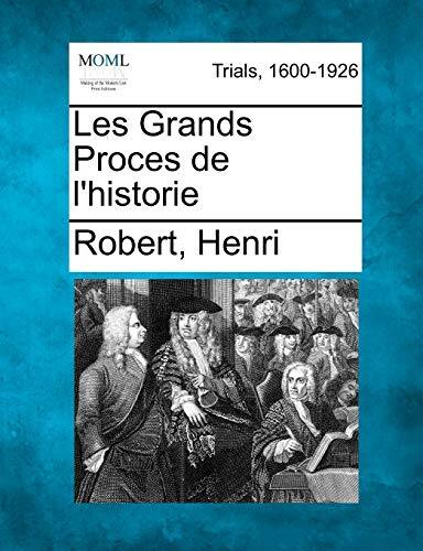 Les Grands Proces de l\'historie by Henri  New 9781241531379 Fast -