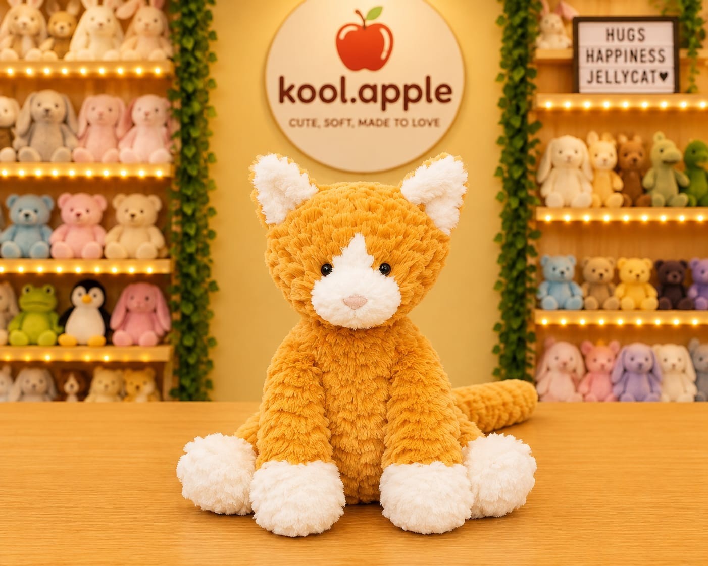 Jellycat Fuddlewuddle Ginger Cat 9 Inch Plush Toy Soft Cuddly Companion US