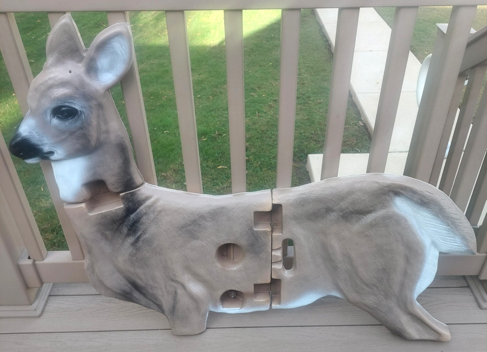 Vintage Mel Dutton Folding Whitetail Deer Decoy Doe Missing Stake Vintage Mel Dutton Folding Whitetail Deer Decoy Doe Missing Stake