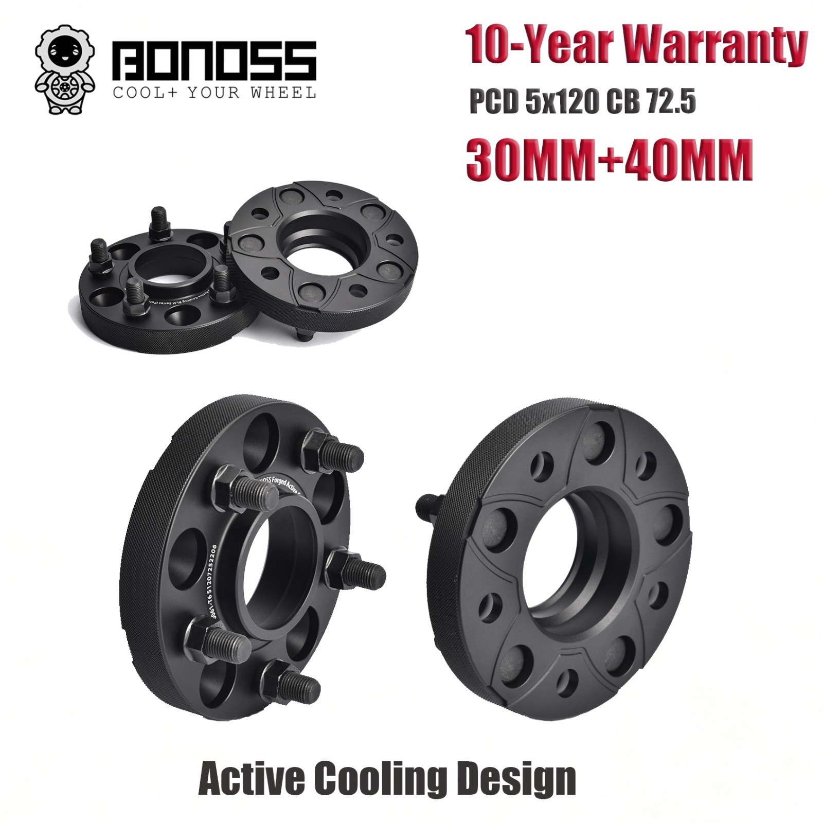 Wheel Spacers 5x120 for Land Rover Range Rover Discovery Defender 30mm 40mm 4pc