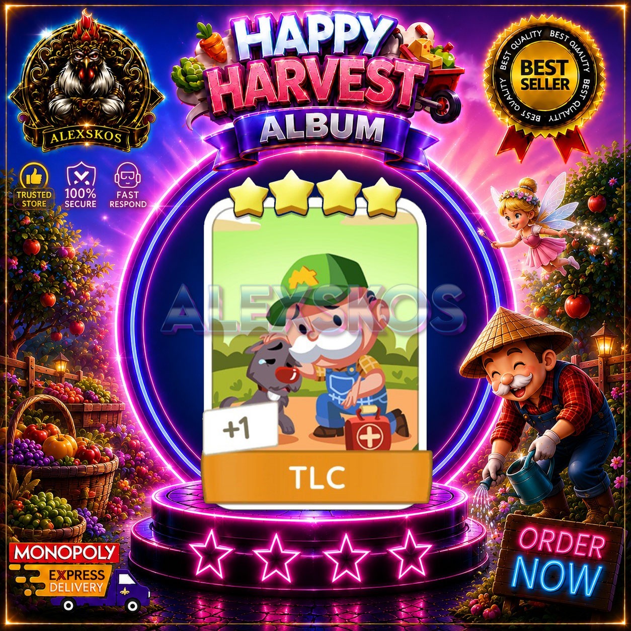 TLC ⭐Monopoly Go Sticker 4S Go Stickers 🌟Fast Delivery TLC ⭐Monopoly Go Sticker 4S Go Stickers 🌟Fast Delivery