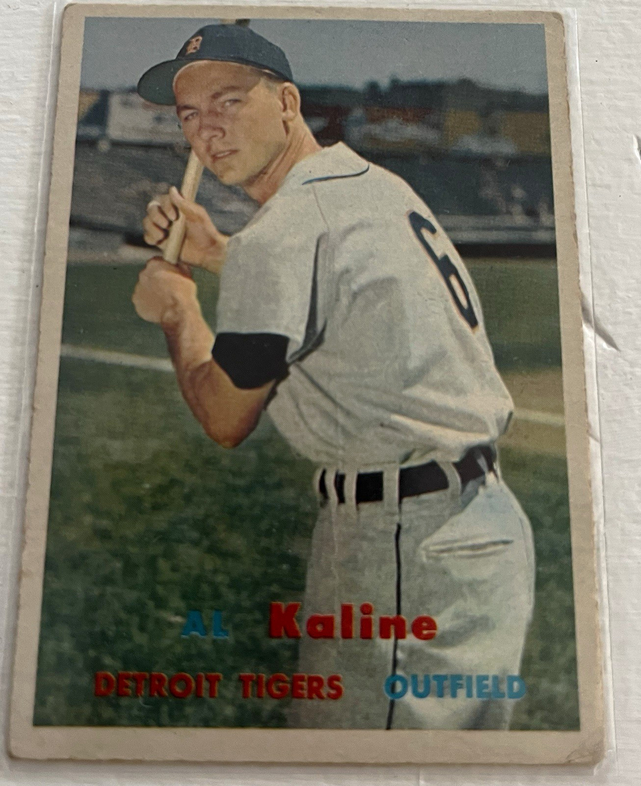 Al Kaline Topps 1957  #125 Detroit Tigers Base Set Baseball Trading Card