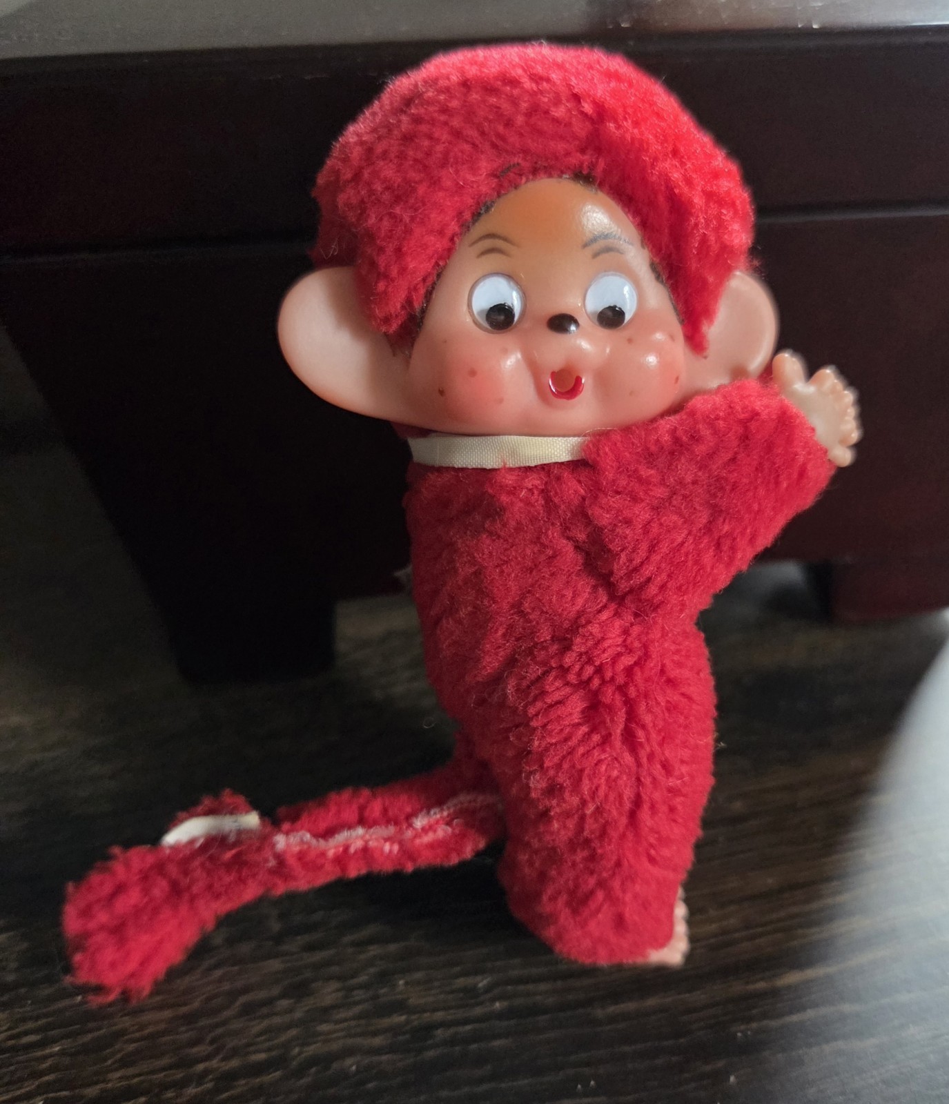 Vintage Atlanta Novelty Red Monchichi Monkey Clip-on Pencil Hugger Vintage Atlanta Novelty Red Monchichi Monkey Clip-on Pencil Hugger