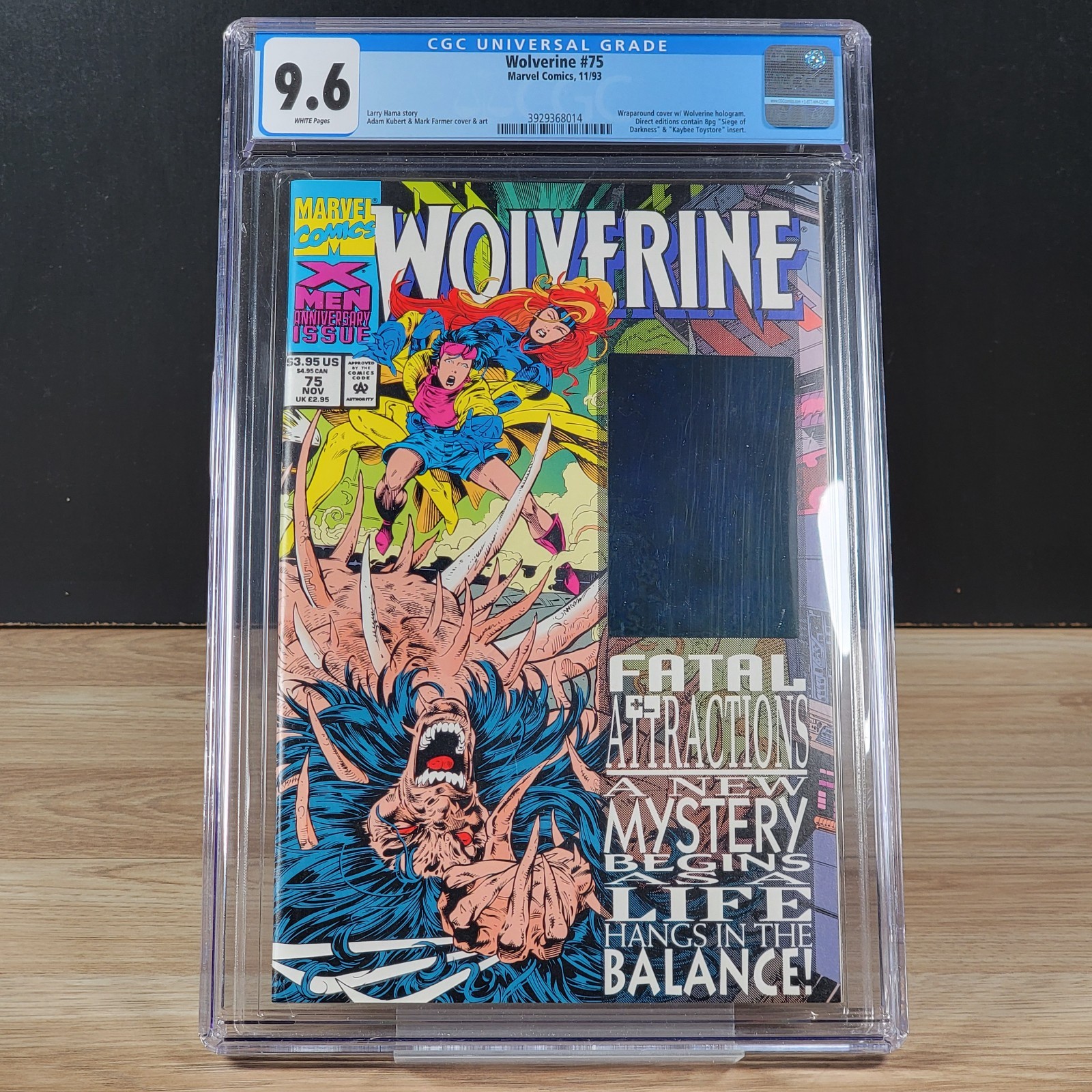 Wolverine #75 Fatal Attractions Blue Error Variant Marvel Comics 1993 CGC 9.6 NM