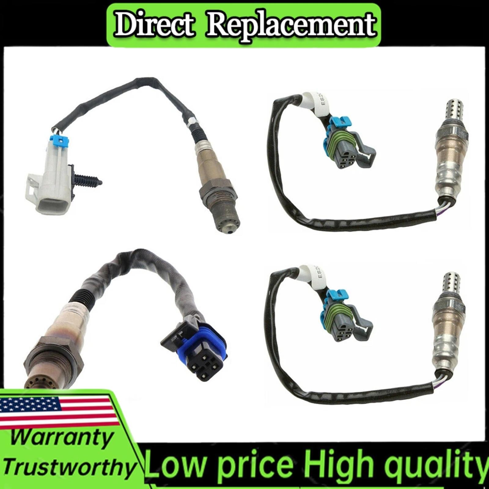 4pcs Oxygen Sensor For 2010-15 Chevrolet Camaro 3.6L & 2010-14 Cadillac CTS 3.0L