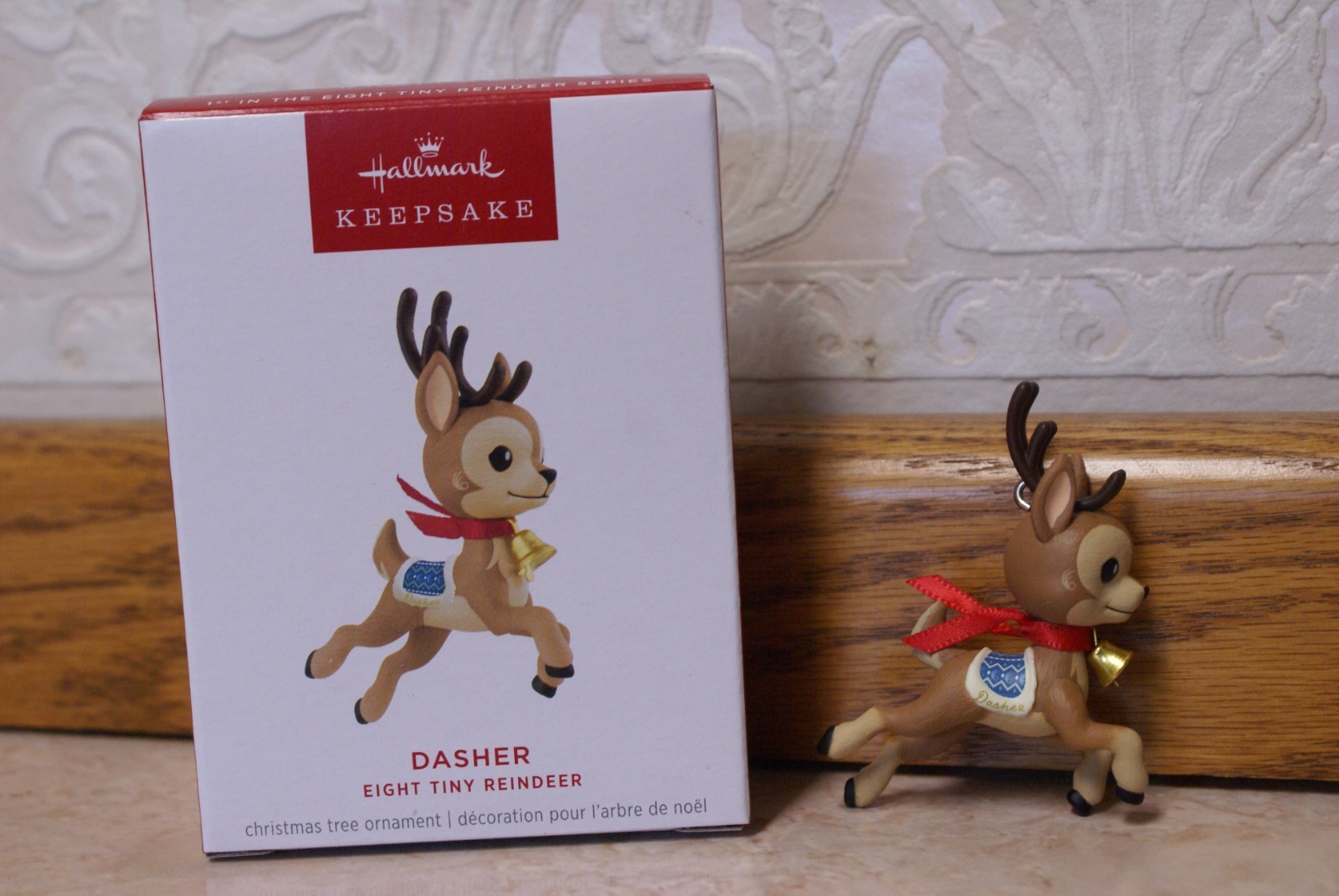 NEW 2025 Hallmark DASHER 1st Eight Tiny Reindeer ornament #1 in series RARE MINT