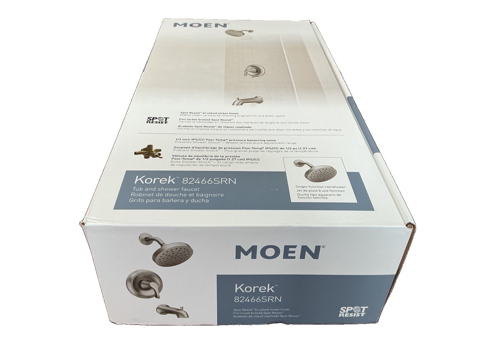 READ Moen 82466SRN Korek Brushed Nickel 1-Handle Tub&Shower Trim W/Valve B48 READ Moen 82466SRN Korek Brushed Nickel 1-Handle Tub&Shower Trim W/Valve B48