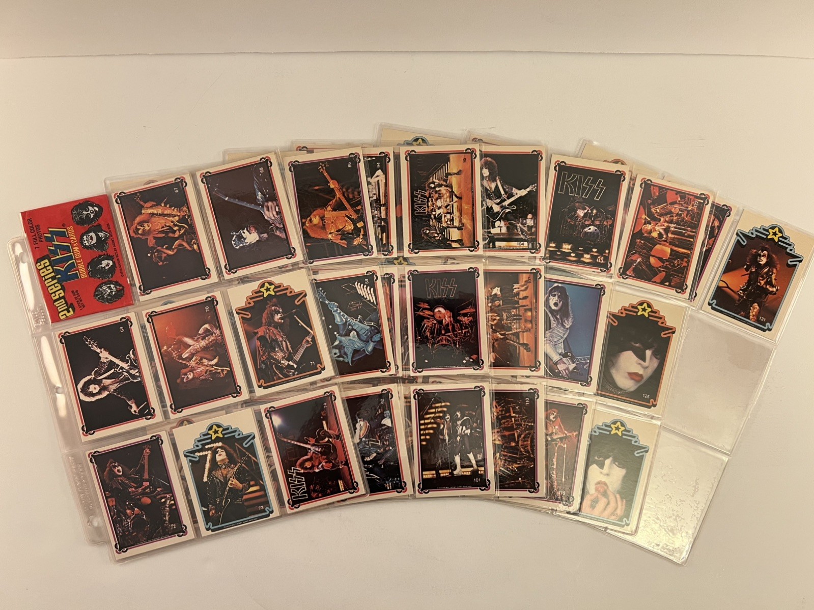 KISS 1978 Donruss Series 2 Trading Cards Complete Set NM condition + 1 wrapper 
