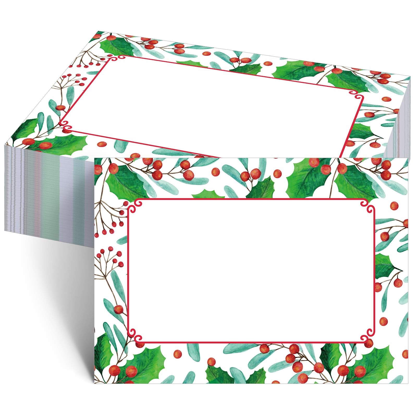 Geetery 100 Pack Christmas Disposable Paper Large, Green, Multicolor 